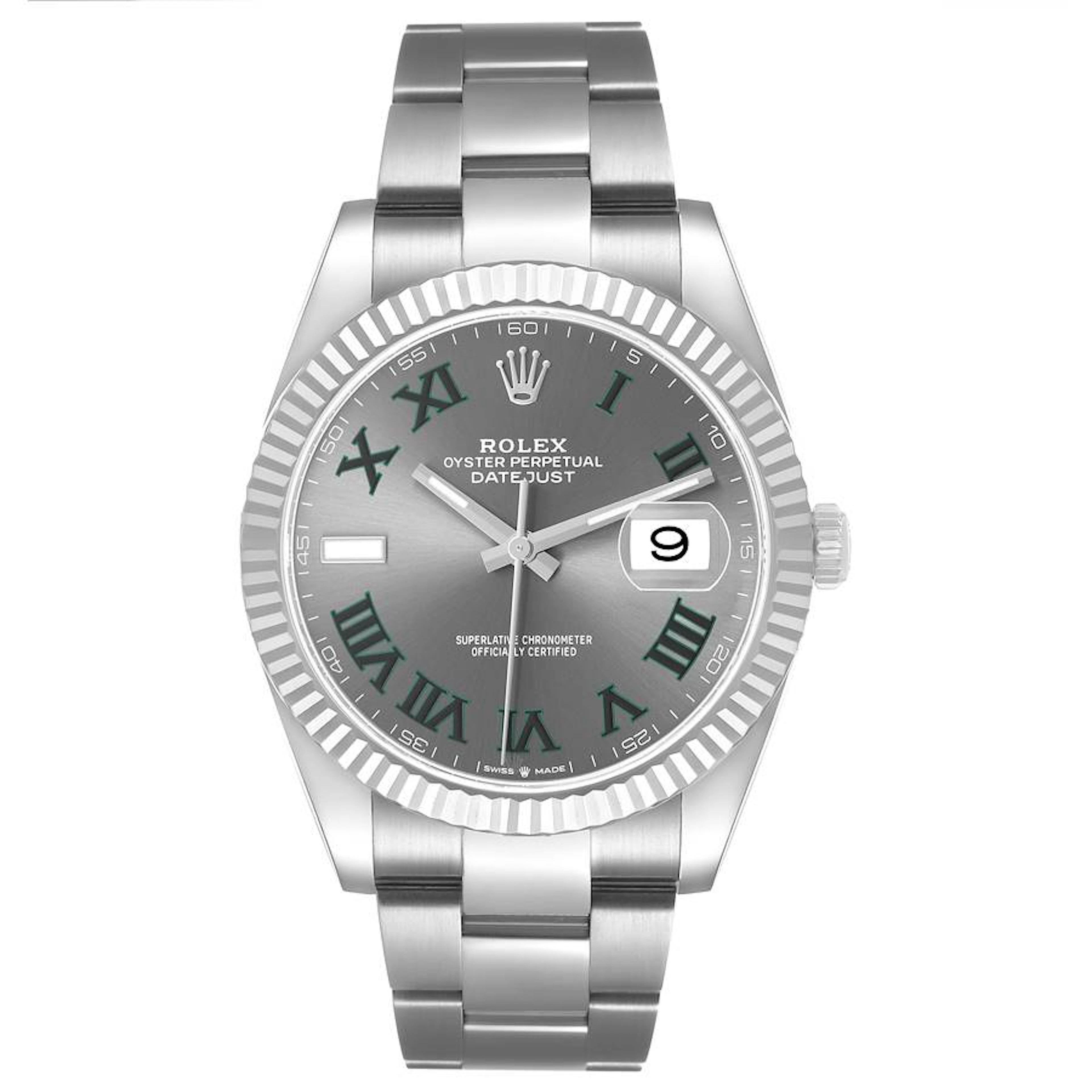 Datejust 'Wimbledon' (Reference 126334). A 41mm white gold stainless