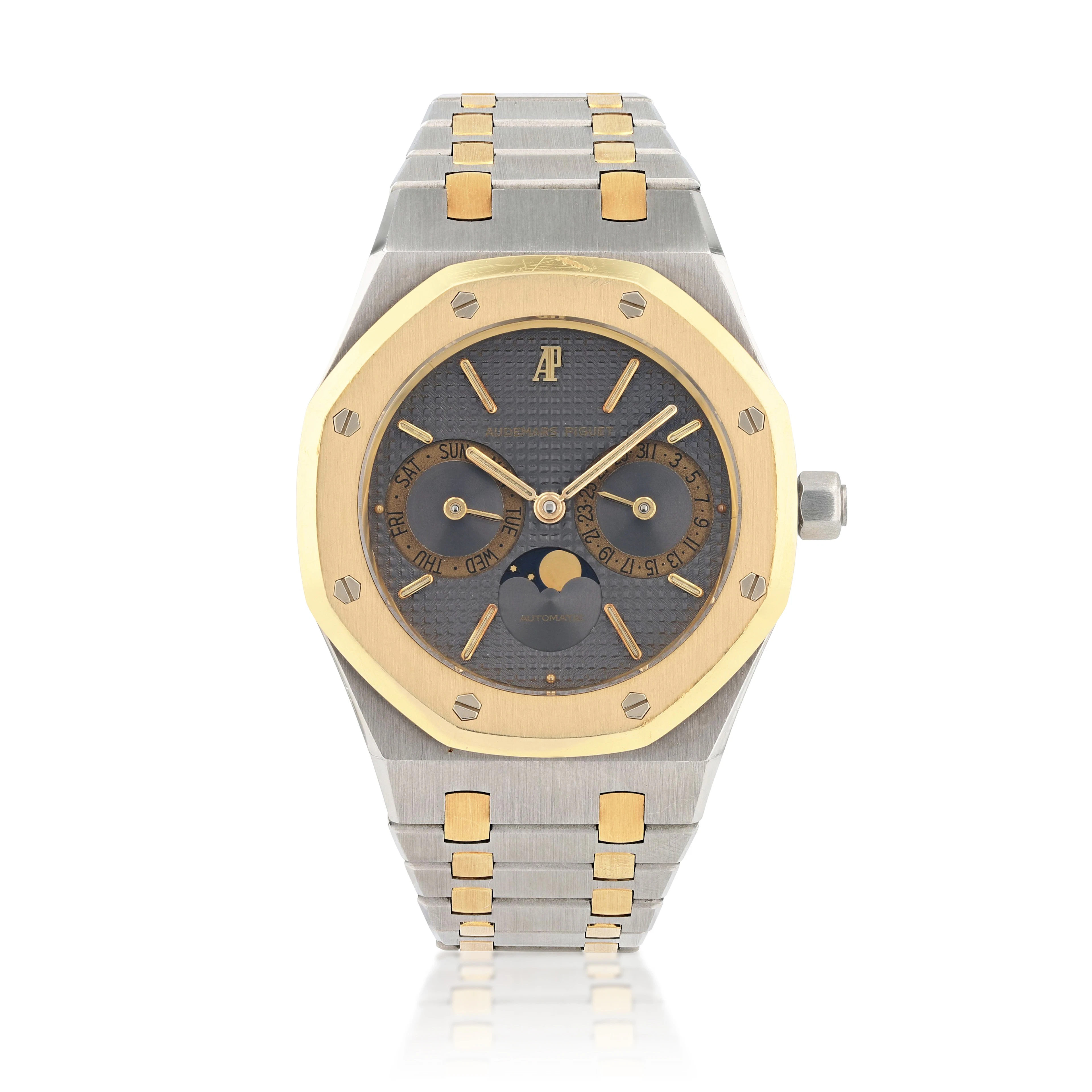 Royal Oak Moonphase, reference 25594SA | Stainless steel and yellow