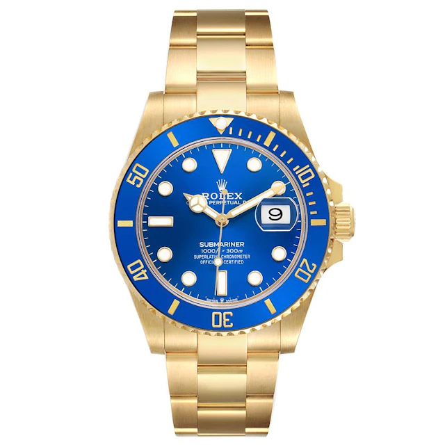 Submariner (Reference 126618LB). A 41mm yellow gold automatic wristwatch