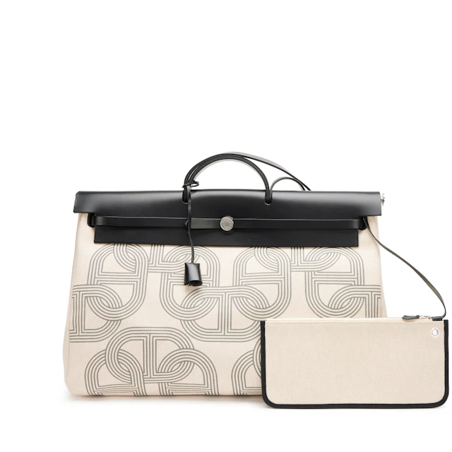Ecru, Beige and Gris Meyer Toile and Black Hunter Herbag Zip Cabine
