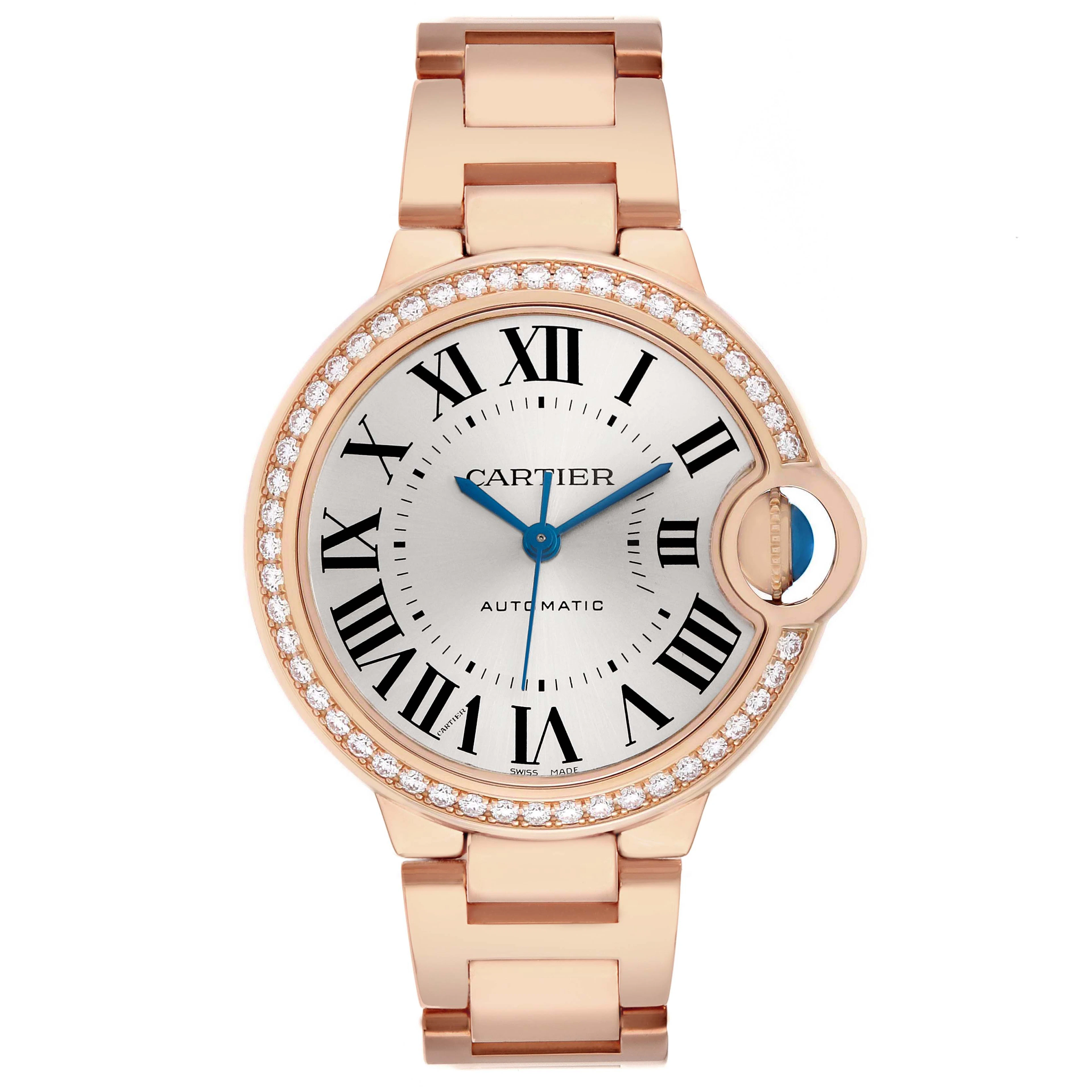 Ballon Bleu (Reference WJBB0036). A 33mm rose gold diamond-set automatic