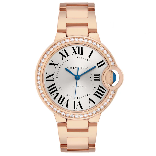 Ballon Bleu (Reference WJBB0036). A 33mm rose gold diamond-set automatic