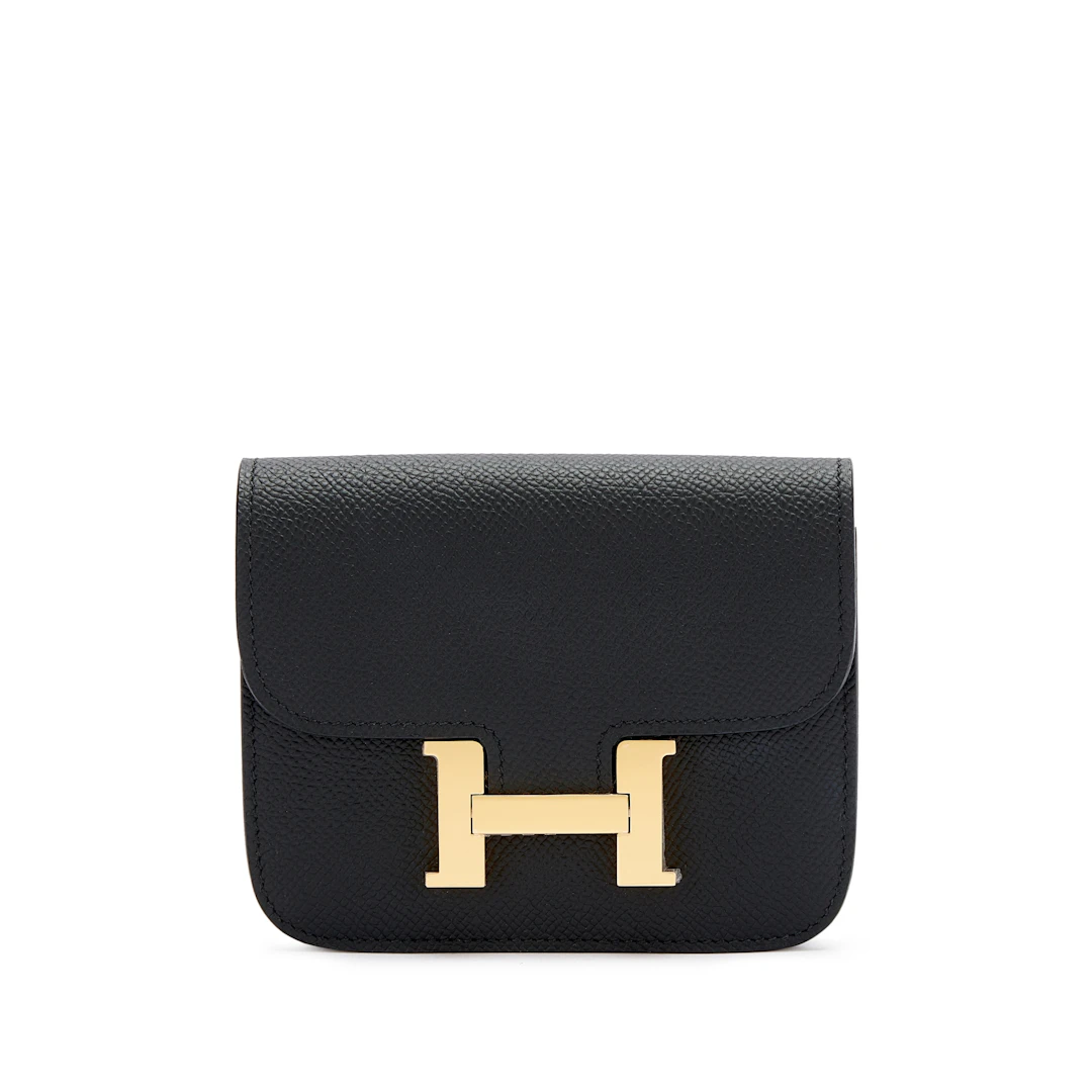 Black Epsom Constance Slim Gold Hardware, 2023