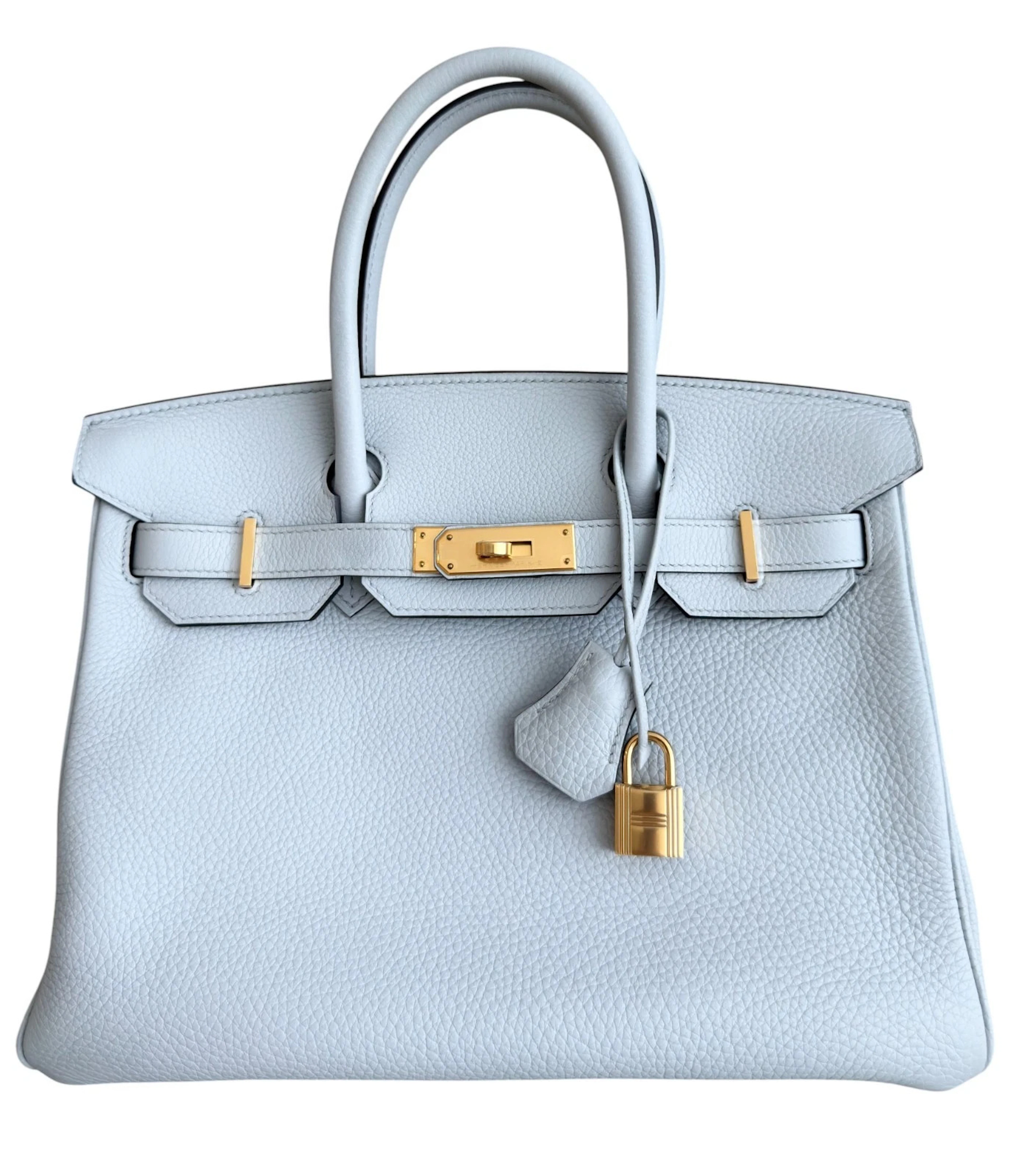 Bleu Pale Togo Birkin 30 Gold Hardware, 2020