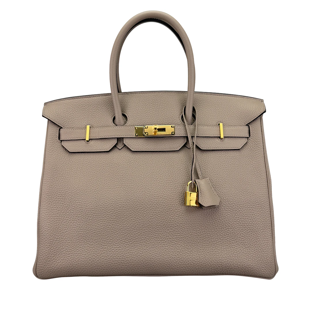 Gris Tourterelle Togo Birkin 35 Gold Hardware, 2018