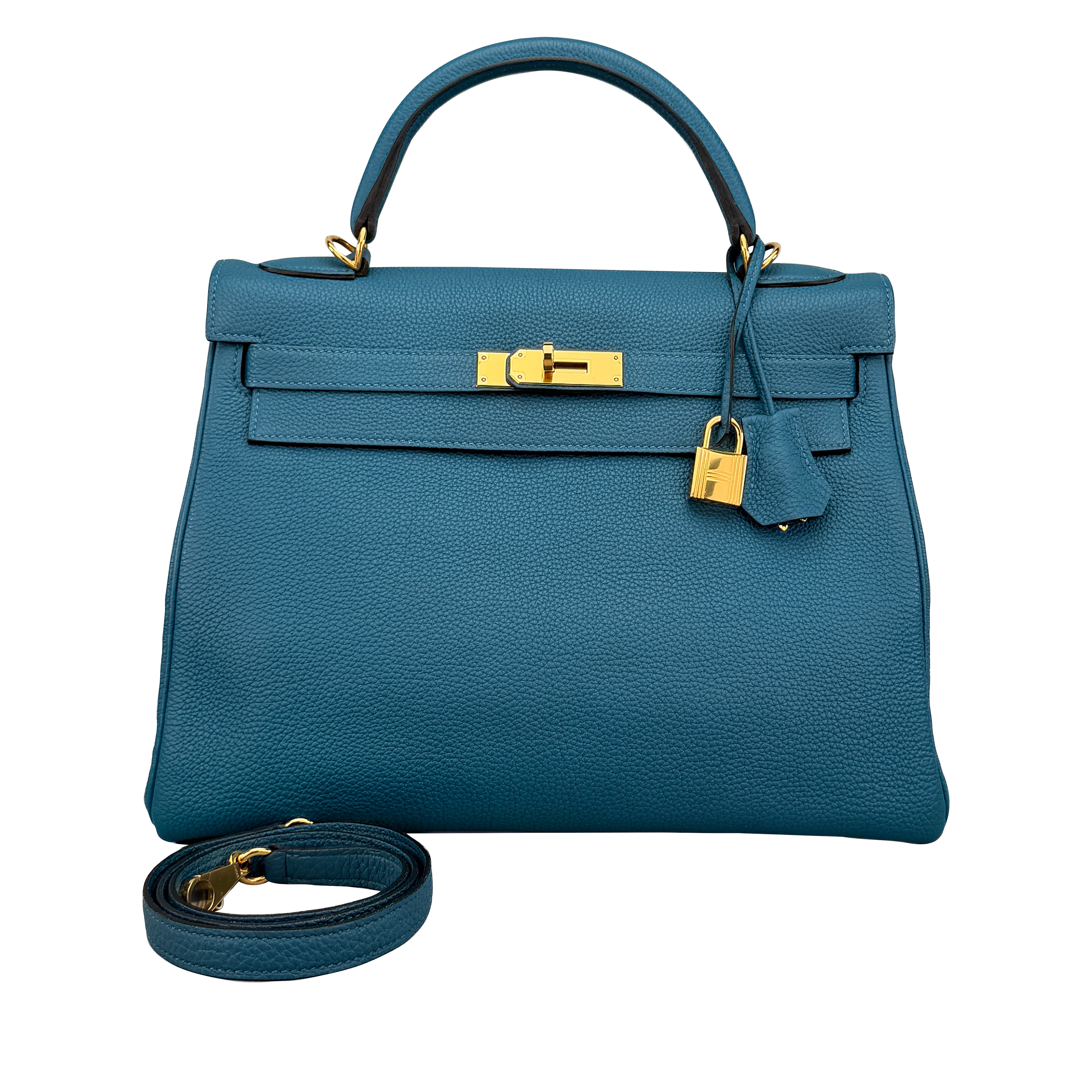 Cobalt Togo Retourne Kelly 32 Gold Hardware, 2016