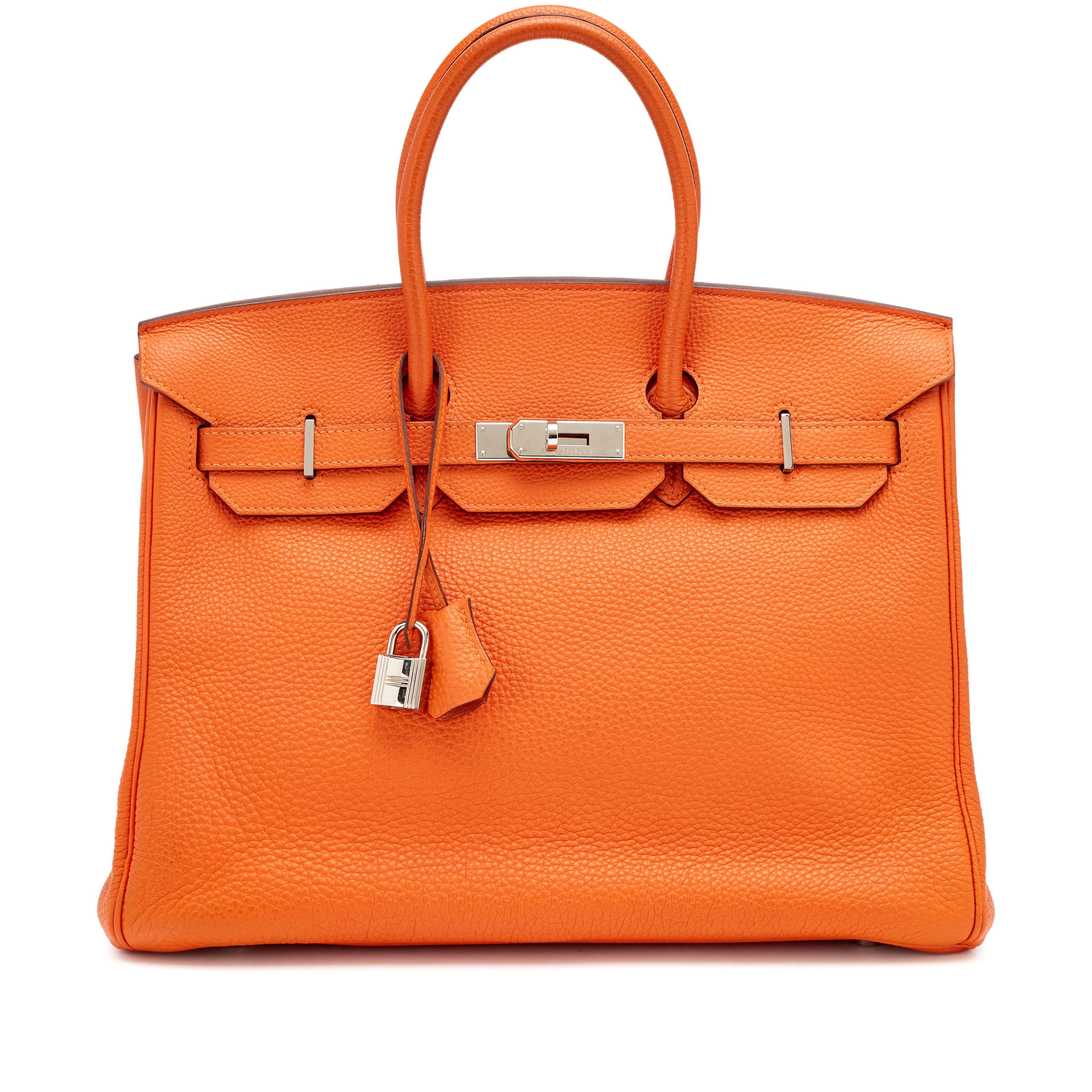 Orange Togo Birkin 35 Palladium Hardware, 2010