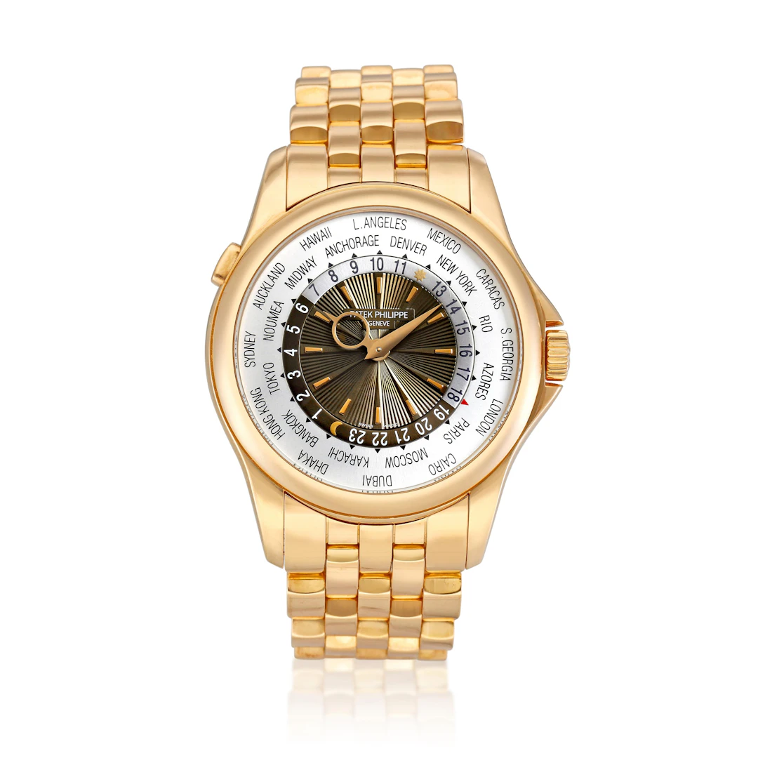 Complications (Reference 5130R). A rose gold world time automatic