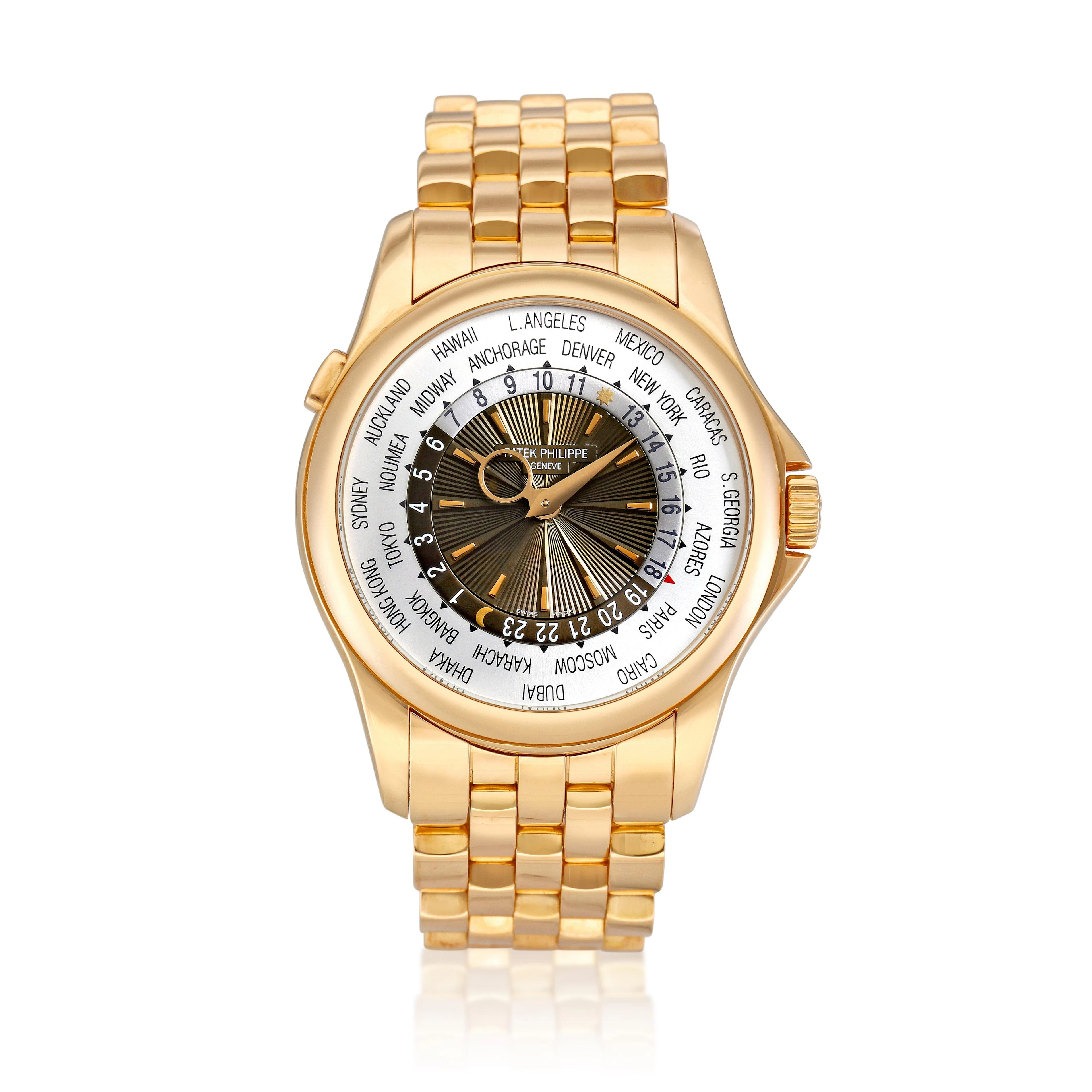 Complications (Reference 5130R). A rose gold world time automatic