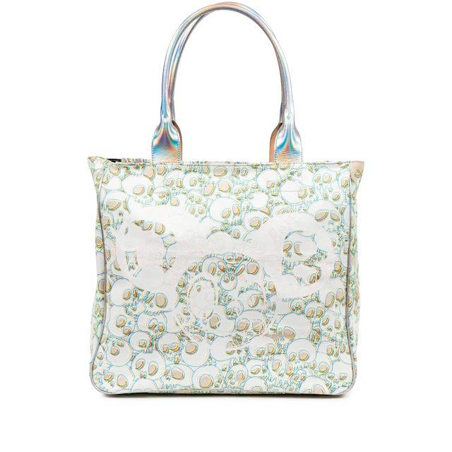 "BAG" Cotton Canvas with acrylic paint and polyester lining with Silver