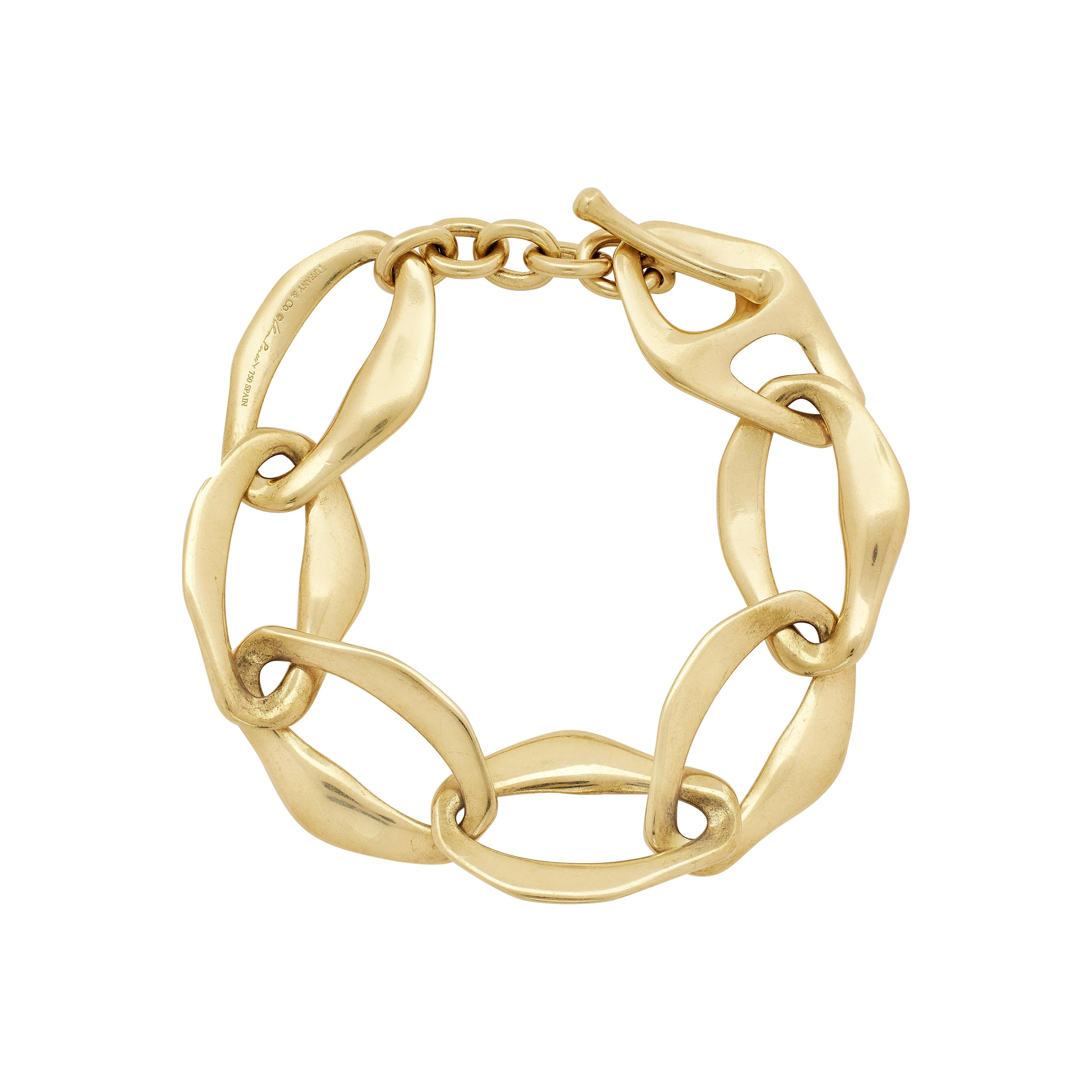 Gold Link Aegean Toggle Bracelet