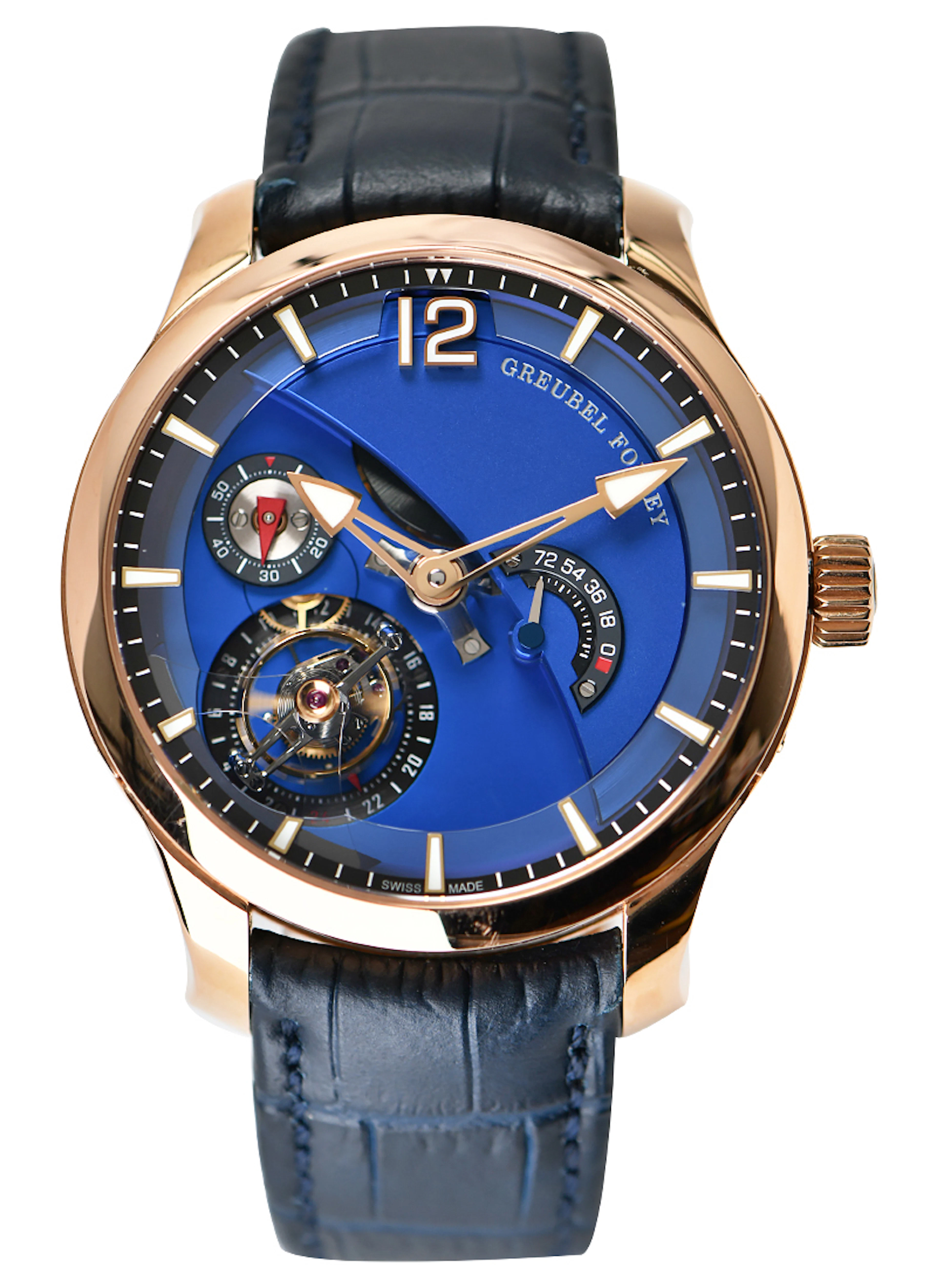 Tourbillon 24 Seconds Contemporain (Reference P00289). A 43.5mm rose