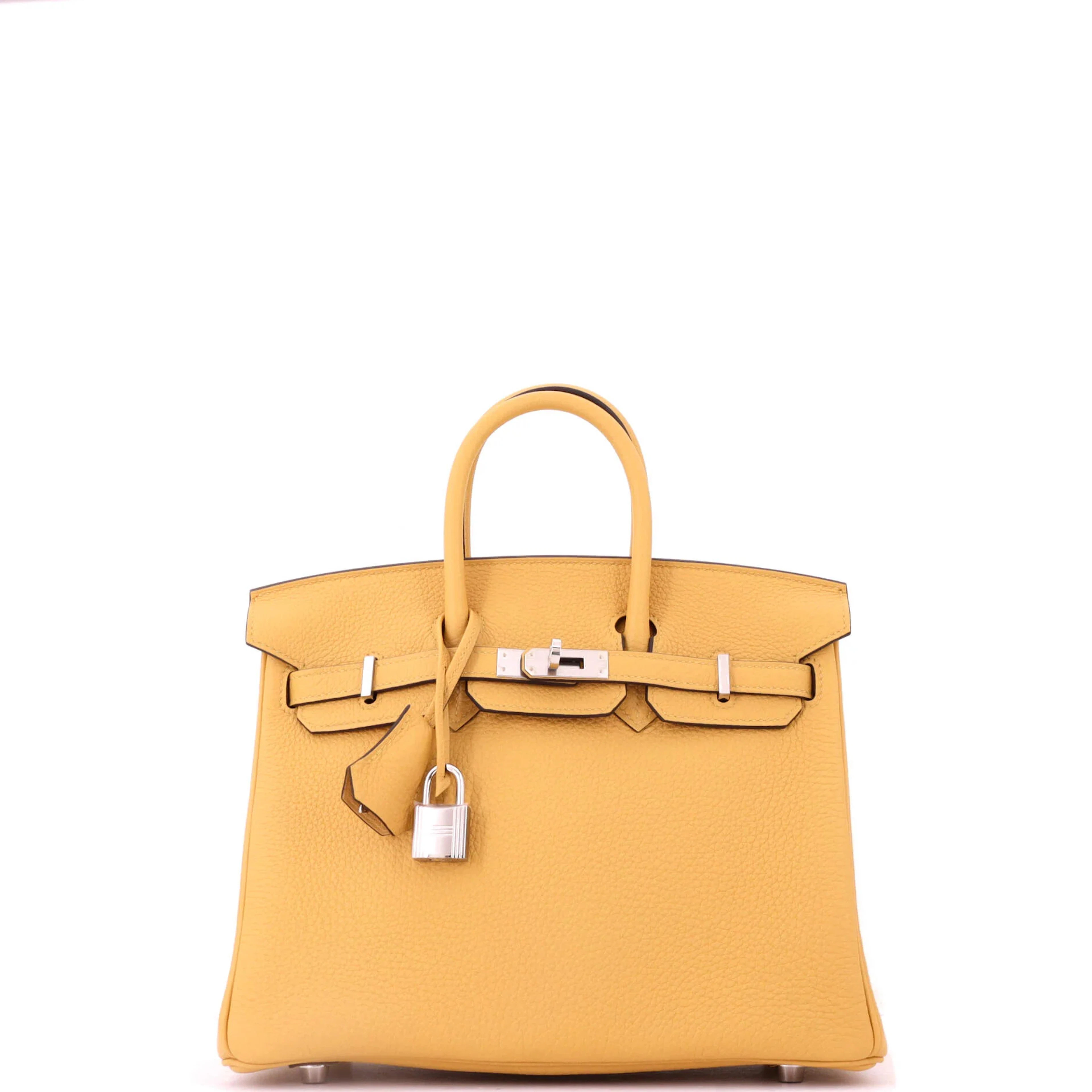 Paille Togo Birkin 25 Palladium Hardware, 2026