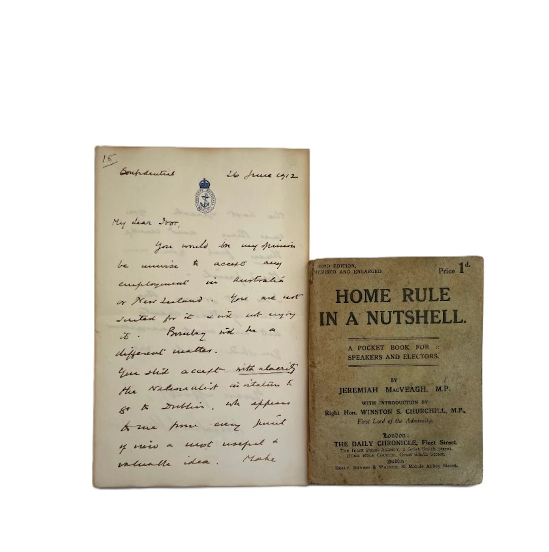 Hand-Written Letter Discussing Ireland With His Cousin, Ivor Guest