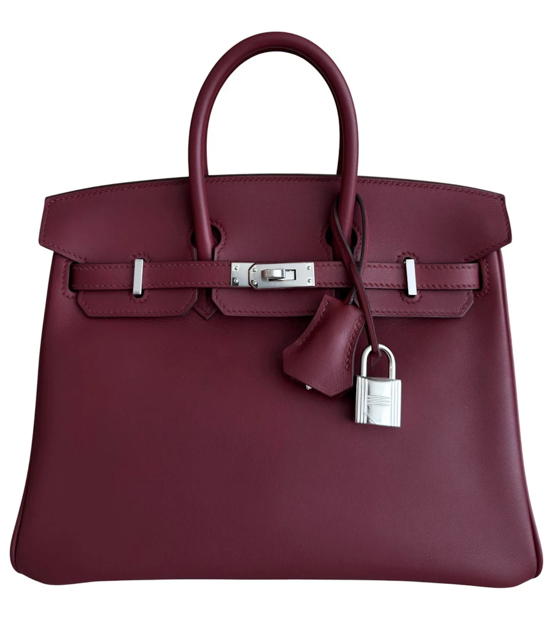Rouge Grenat Swift Birkin 25 Palladium Hardware, 2020