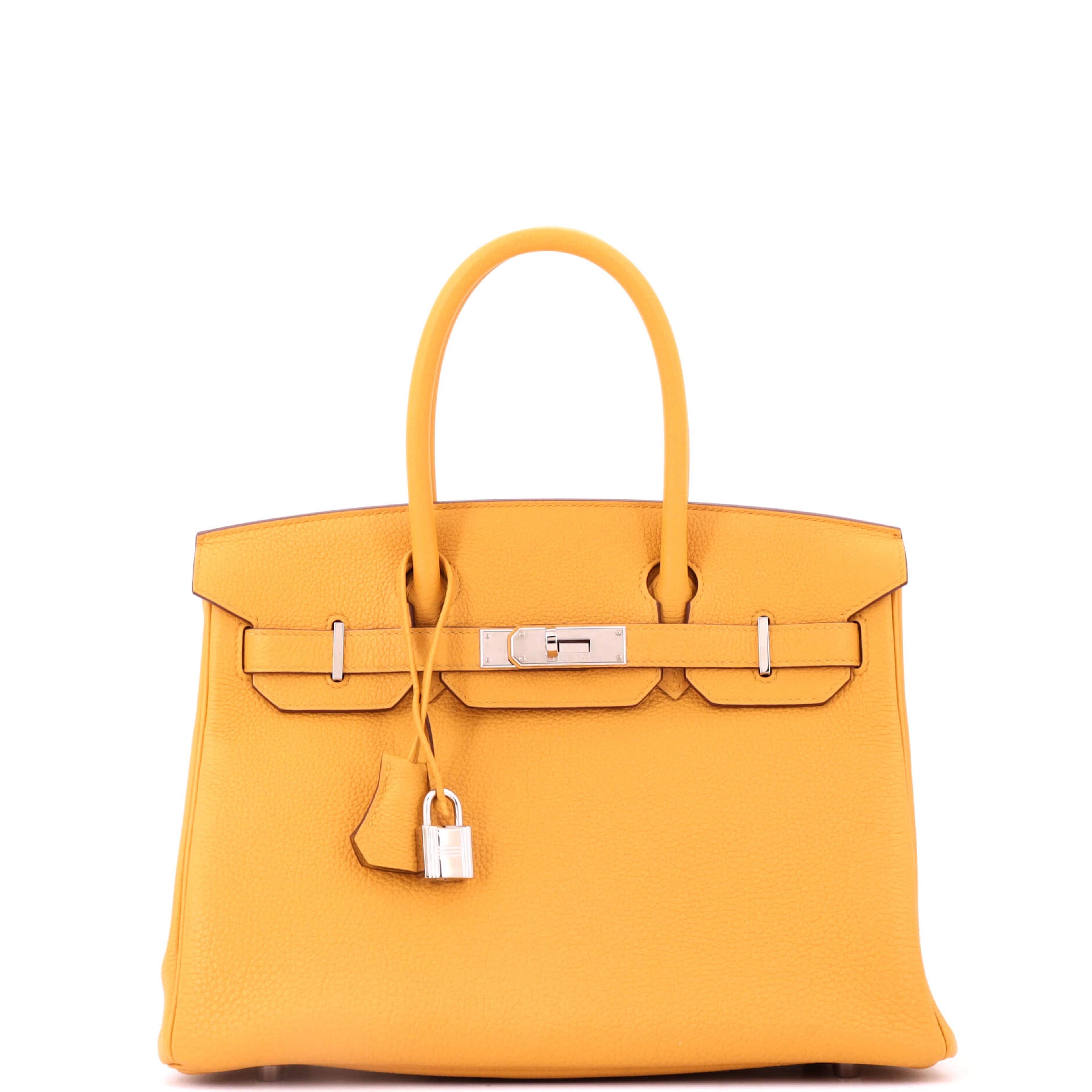 Jaune Ambre Togo Birkin 30 Palladium Hardware, 2023