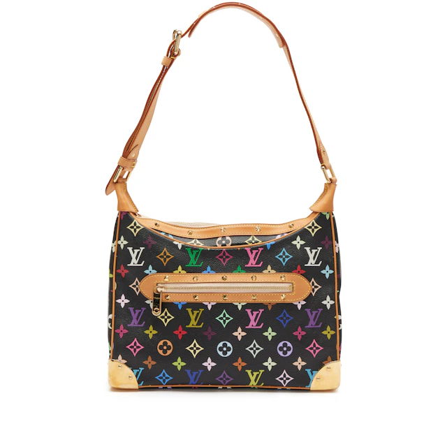 Takashi Murakami Black Monogram Multicolore Boulogne Gold Hardware, 2004