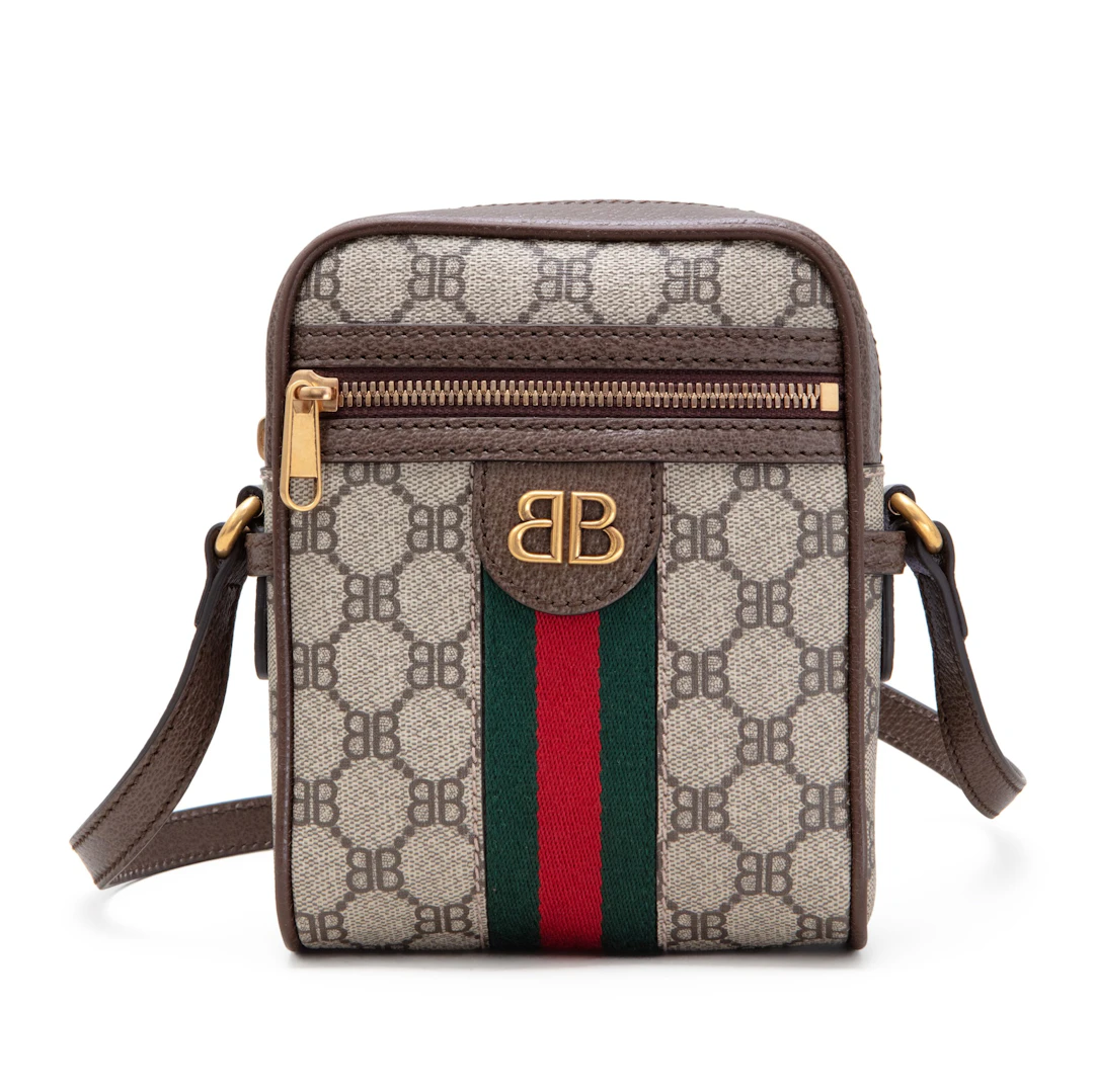 Beige Monogram Coated Canvas Hacker Shoulder Zip Bag Gold Hardware, 2021