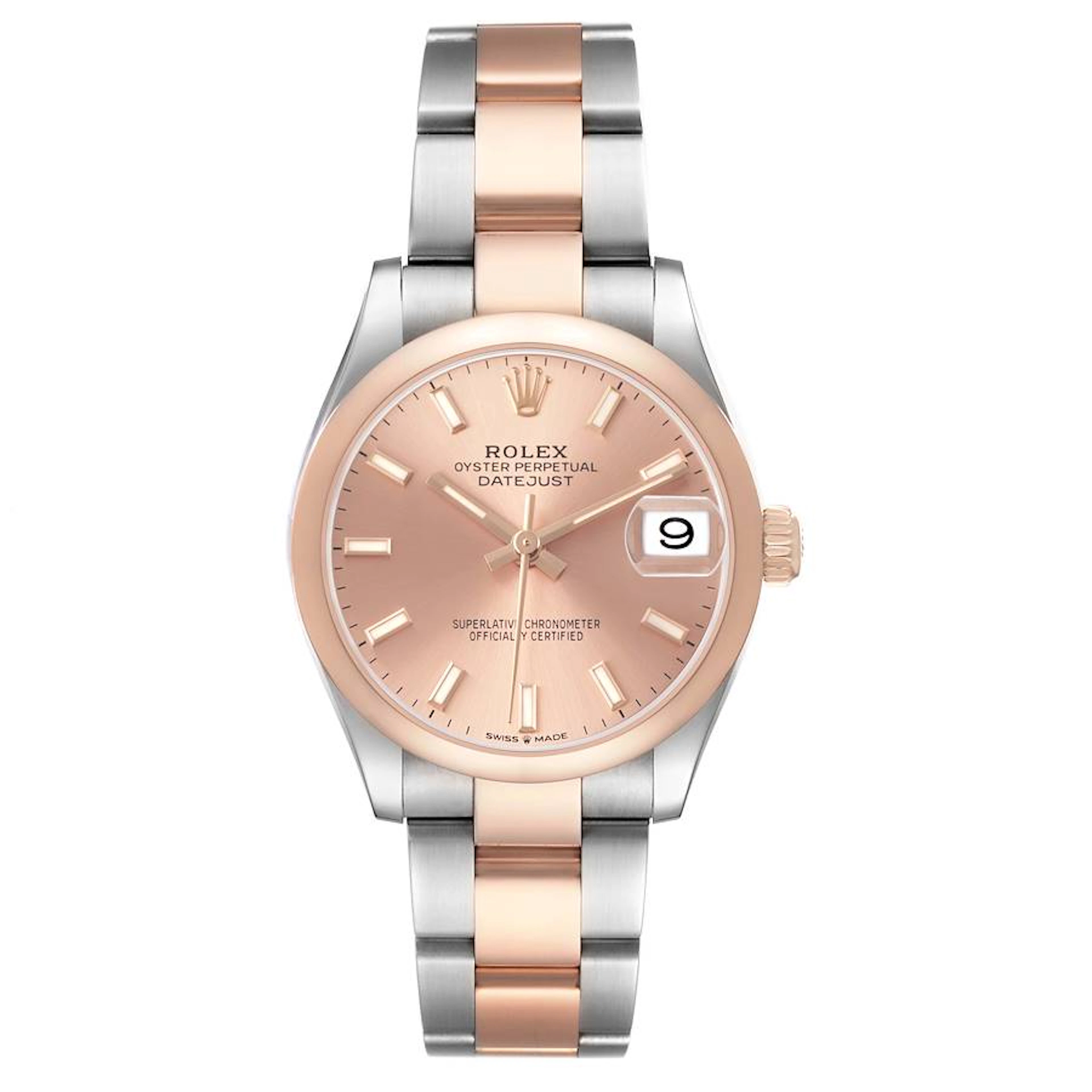 Datejust (Reference 278241). A 31mm rose gold stainless steel automatic
