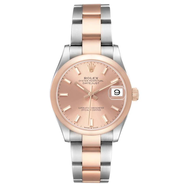 Datejust (Reference 278241). A 31mm rose gold stainless steel automatic
