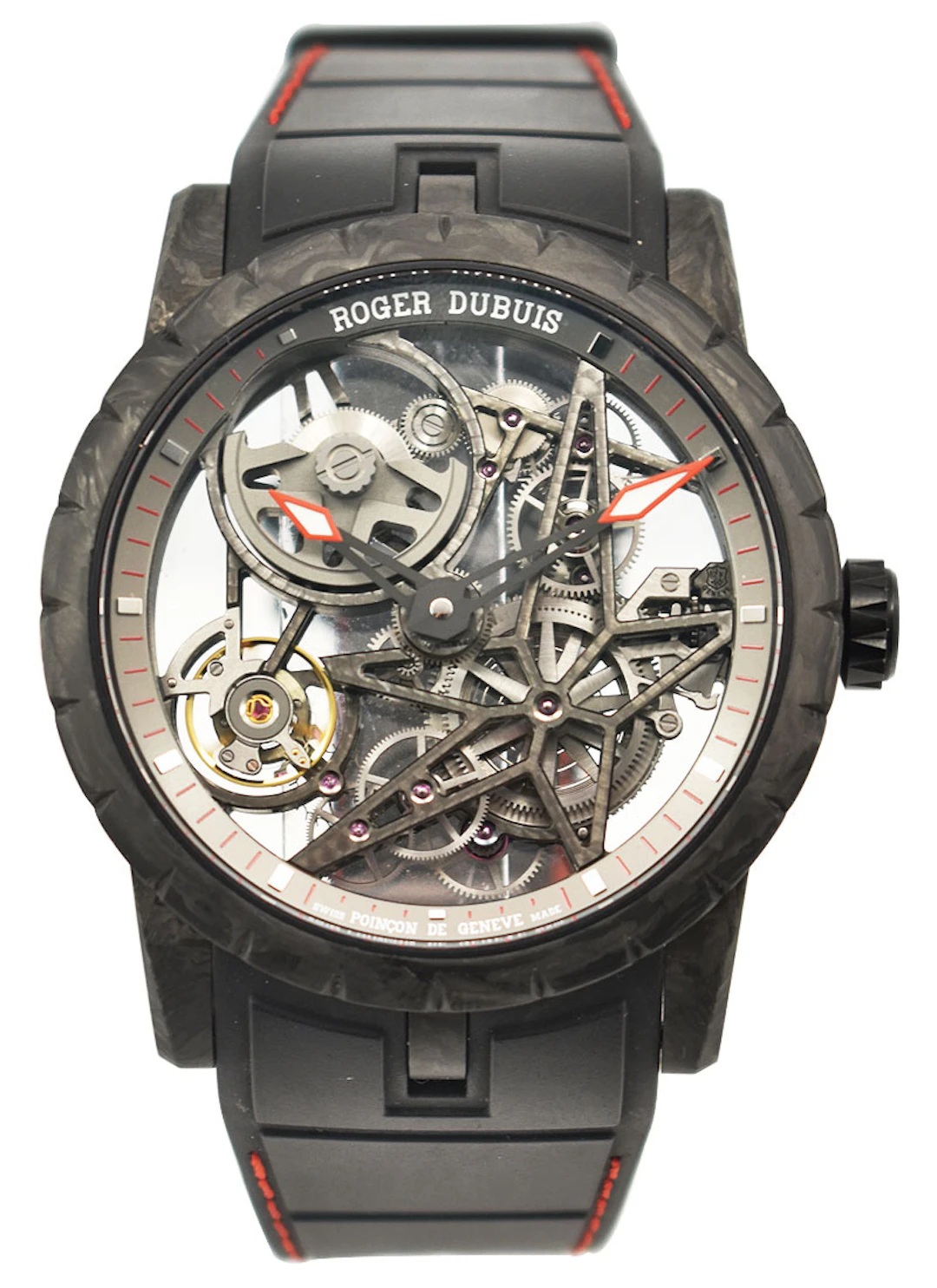 Excalibur (Reference DBEX0777). A 42mm black carbon automatic wristwatch. 2023