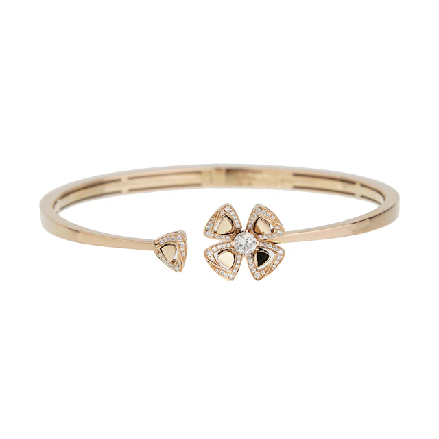 Rose Gold and Diamond Fiorever Bangle Bracelet