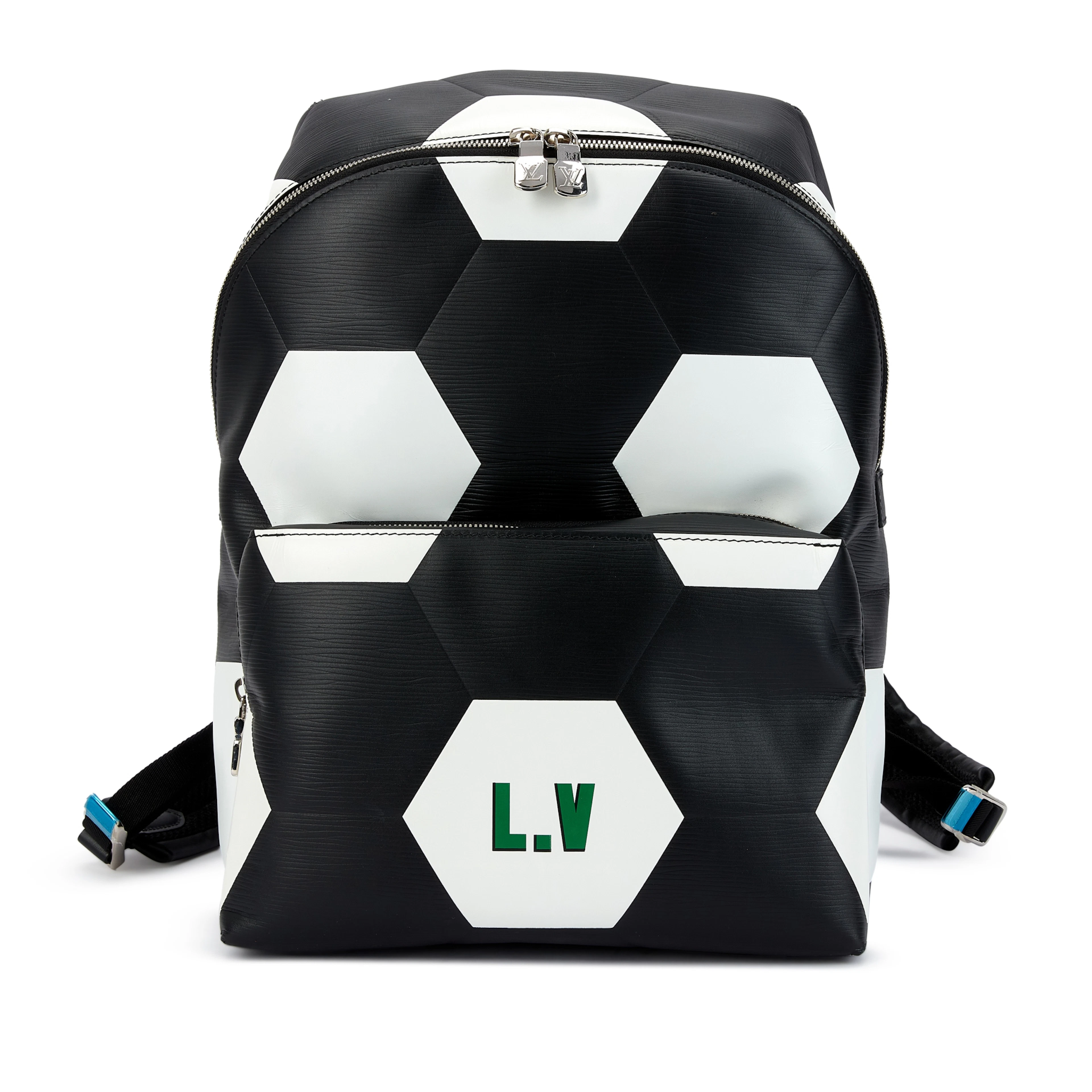 Black Epi Leather Fifa World Cup Apollo Backpack Silver Hardware, 2018