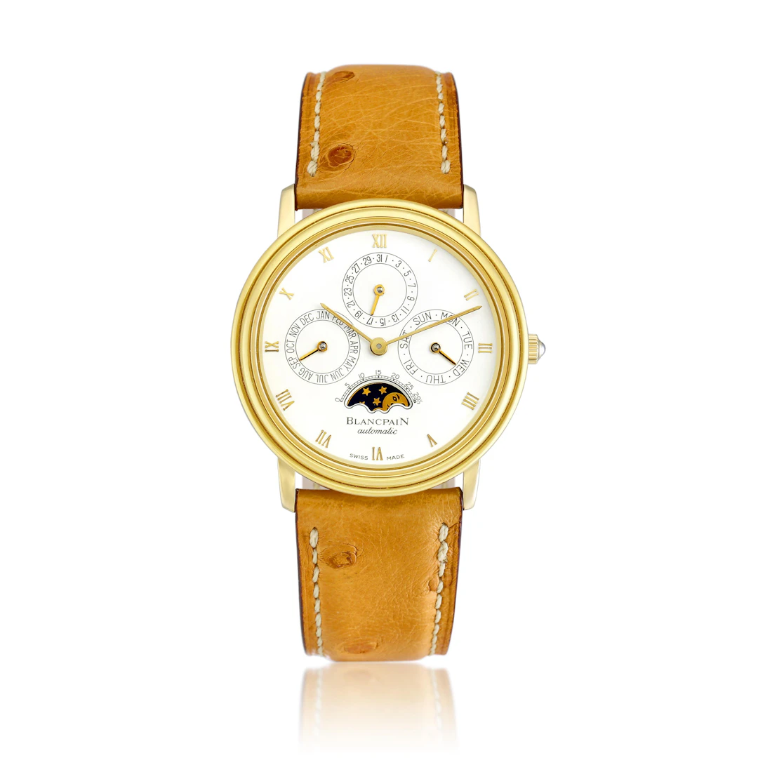 Villeret (Reference 5395.) A 34mm yellow gold automatic wristwatch
