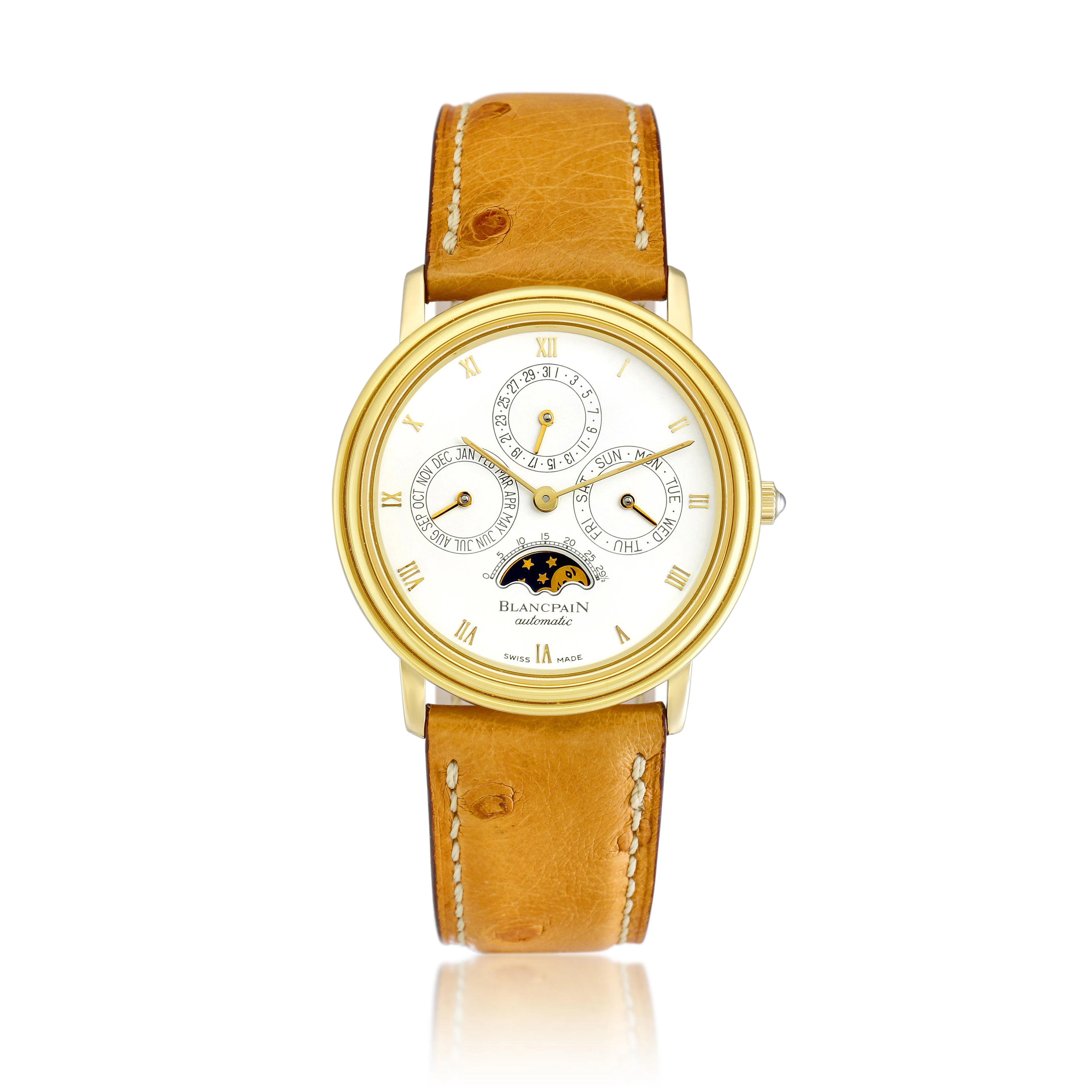 Villeret (Reference 5395.) A 34mm yellow gold automatic wristwatch