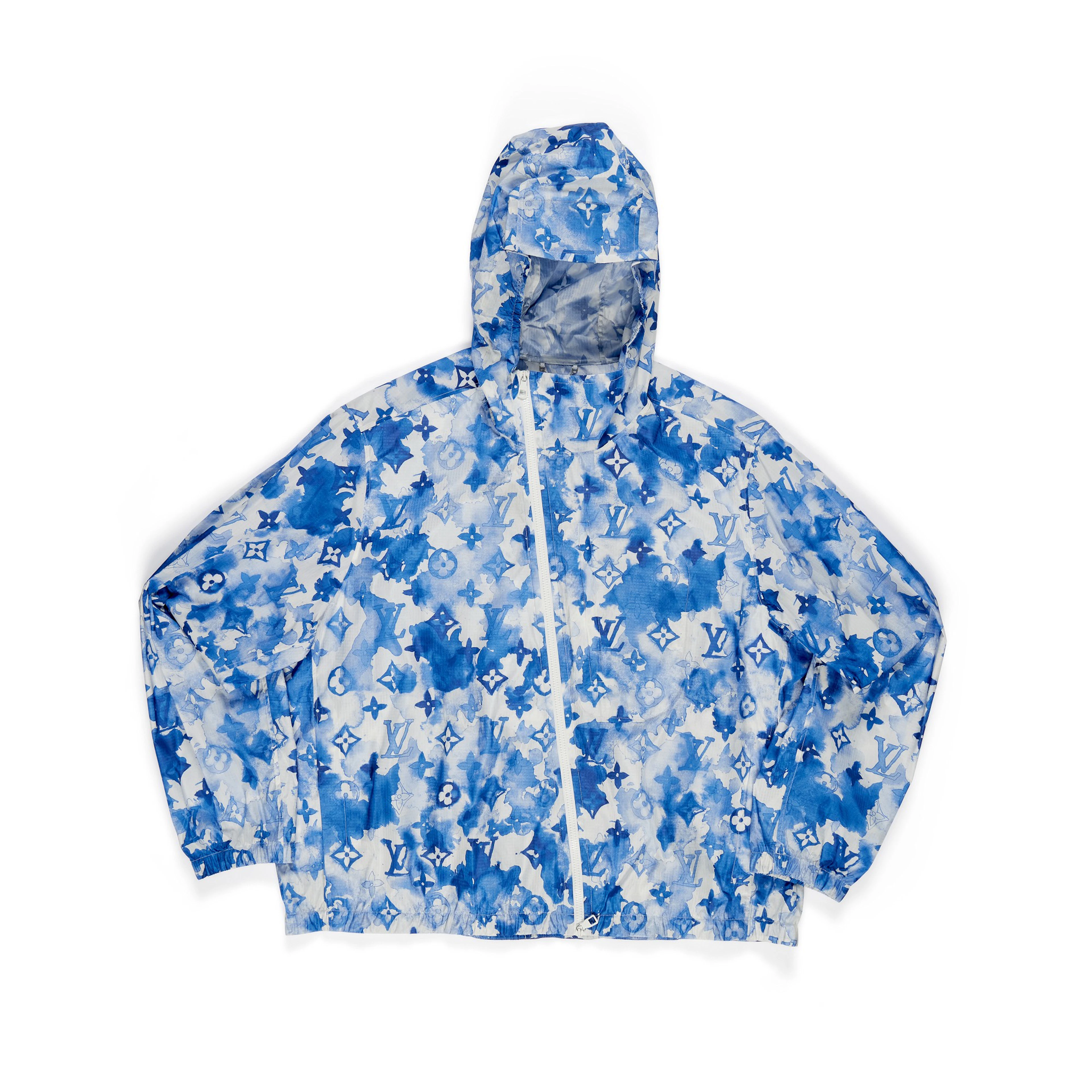 Blue Watercolor Monogram Windbreaker 60, 2022