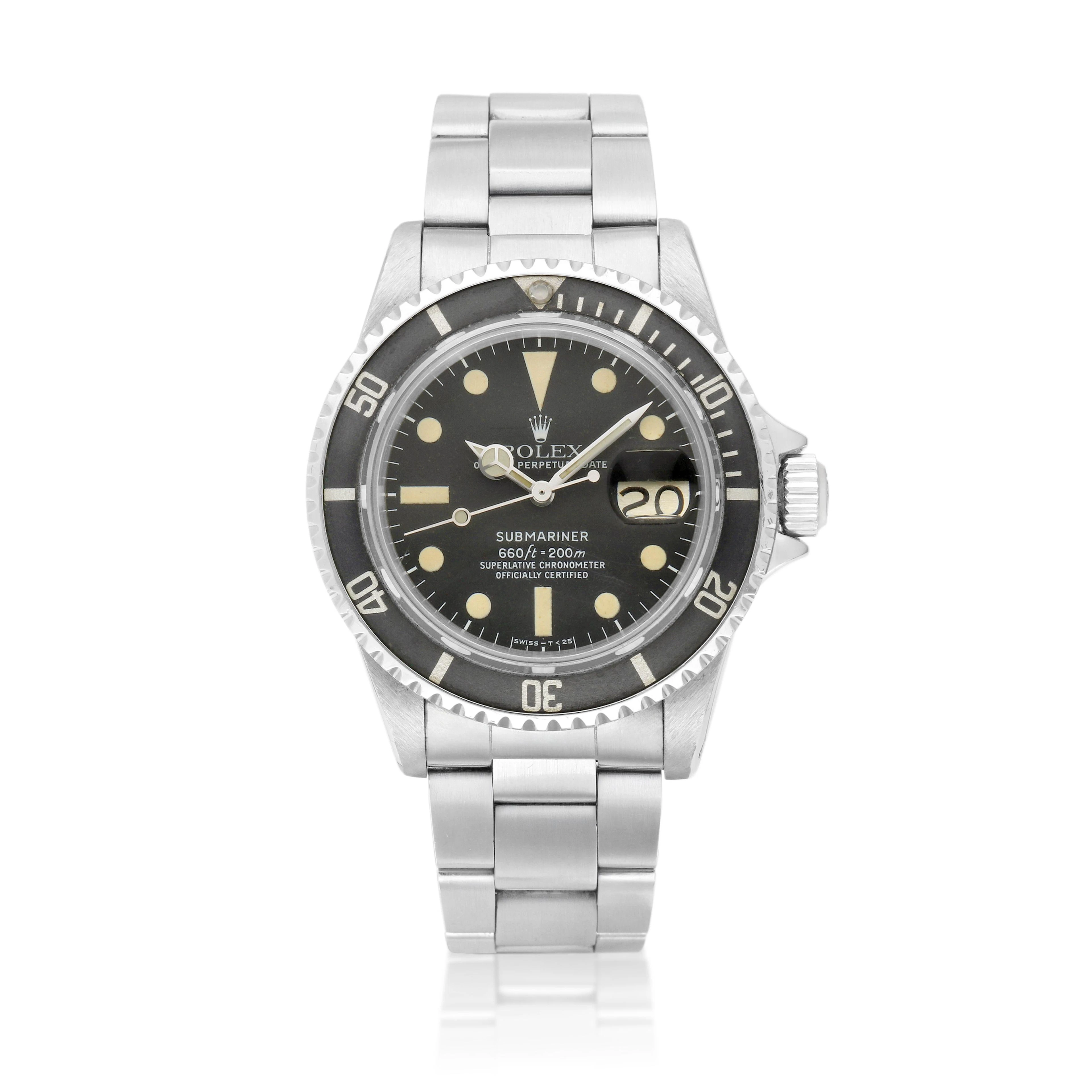 Submariner 'MK 2' (Reference 1680). A stainless steel automatic wristwatch