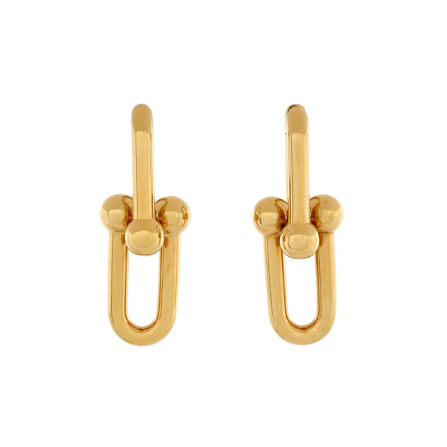 Gold HardWear Large Link Earrings