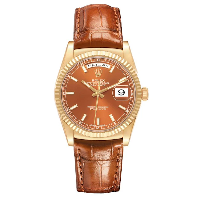 President Day-Date (Reference 118138). A 36mm yellow gold automatic