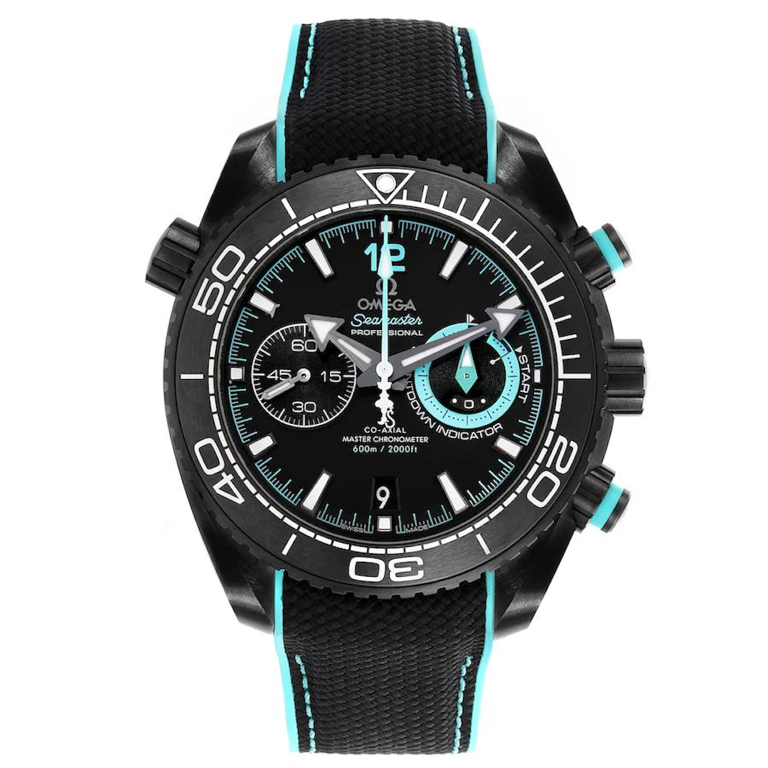Seamaster Planet Ocean (Reference 215.92.46.51.01.003). A 45.5mm black