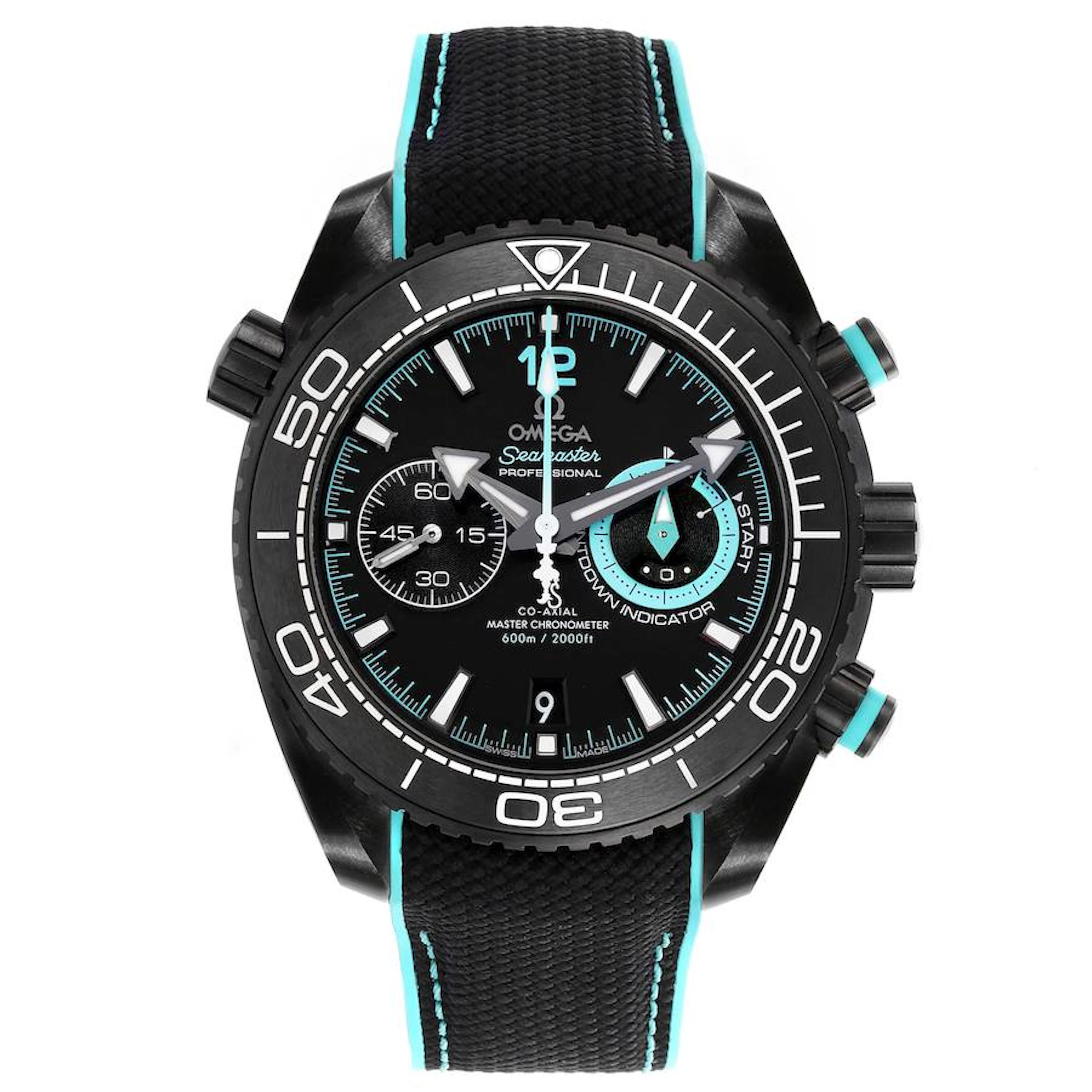 Seamaster Planet Ocean (Reference 215.92.46.51.01.003). A 45.5mm black
