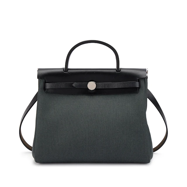 Black Vache Hunter and Vert de Gris Toile Herbag Zip 31 Palladium