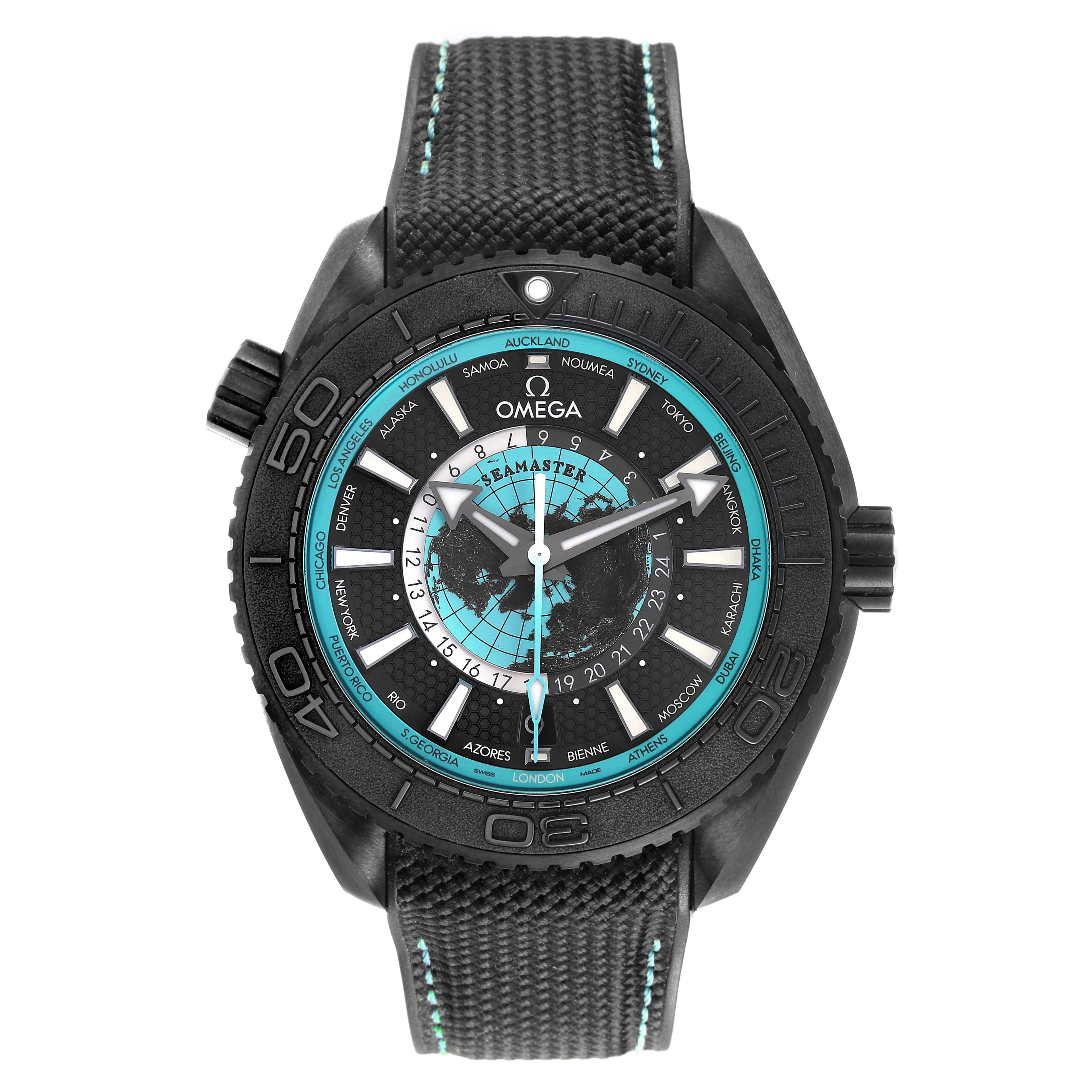 Seamaster Planet Ocean (Reference 215.92.46.22.01.006). A 45.5mm ceramic
