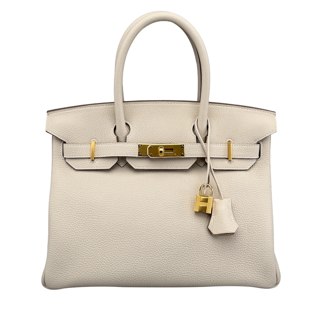 Craie Togo Birkin 30 Gold Hardware, 2025
