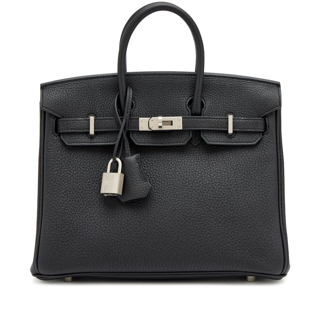 Black Togo Birkin 25 Palladium Hardware, 2025