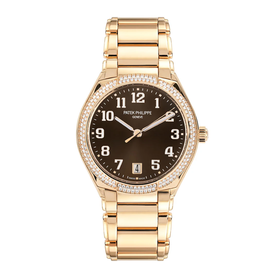Twenty-4 (Reference 7300/1200R-001). A 36mm unworn rose gold diamond-set