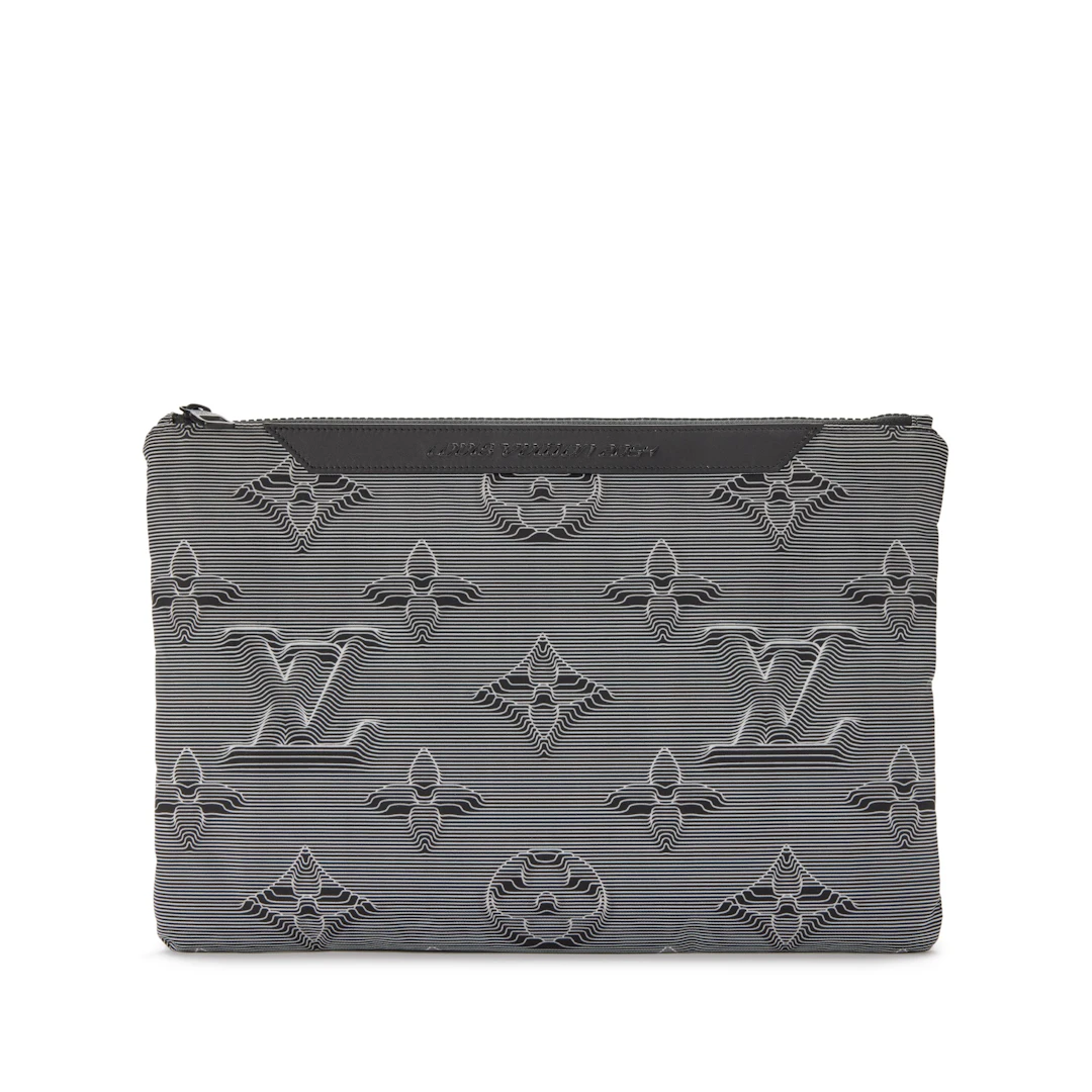 Virgil Abloh Multicolor Monogram 3D Nylon 2054 Reversible Pouch, 2020