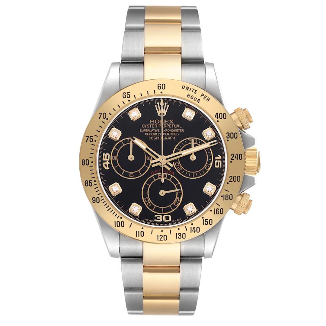 Cosmograph Daytona (Reference 116523). A 40mm yellow gold stainless
