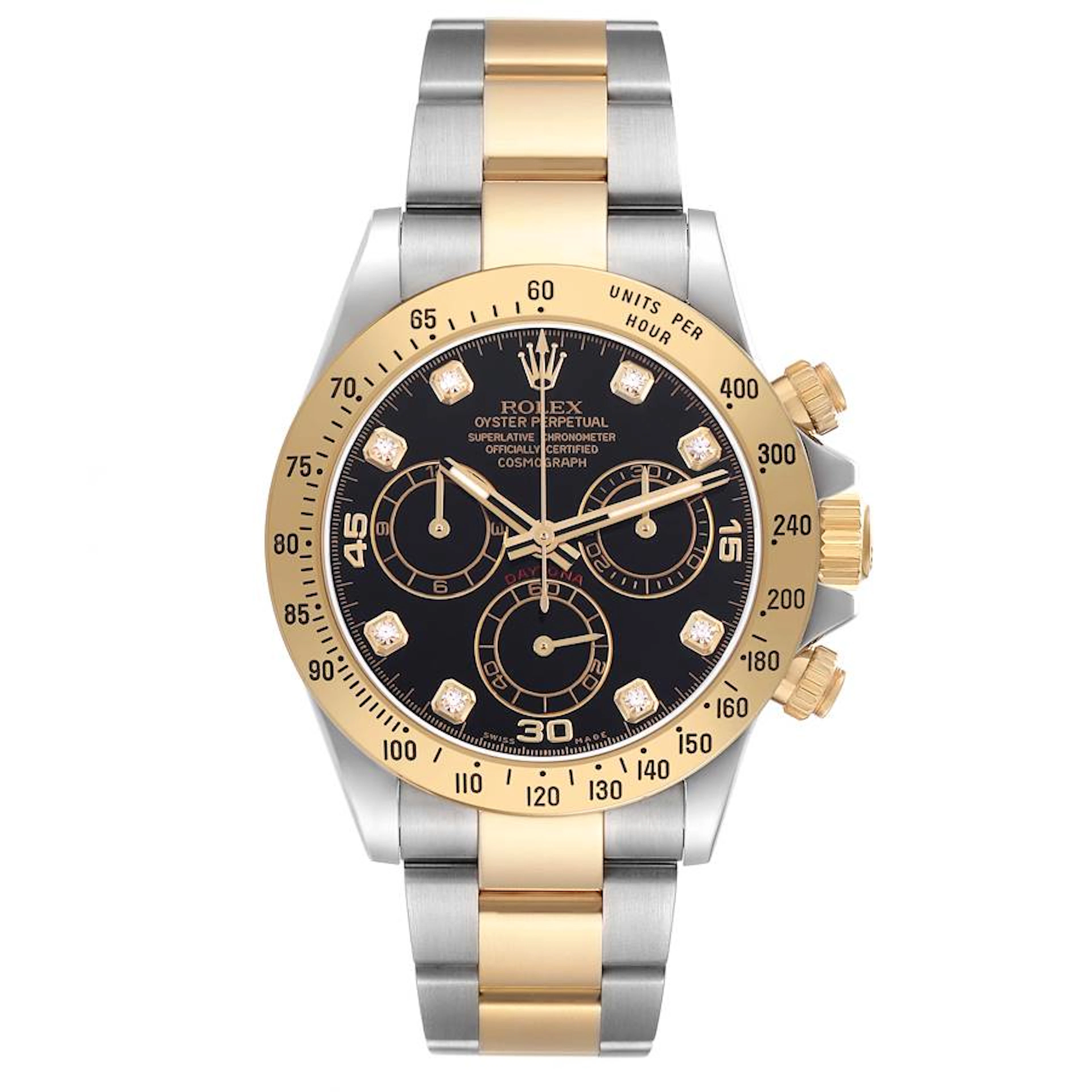 Cosmograph Daytona (Reference 116523). A 40mm yellow gold stainless