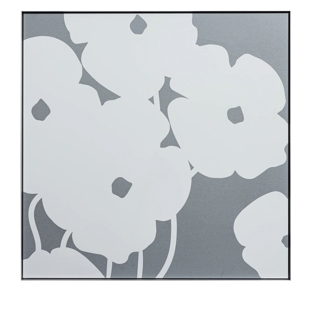 White Poppies in Cement