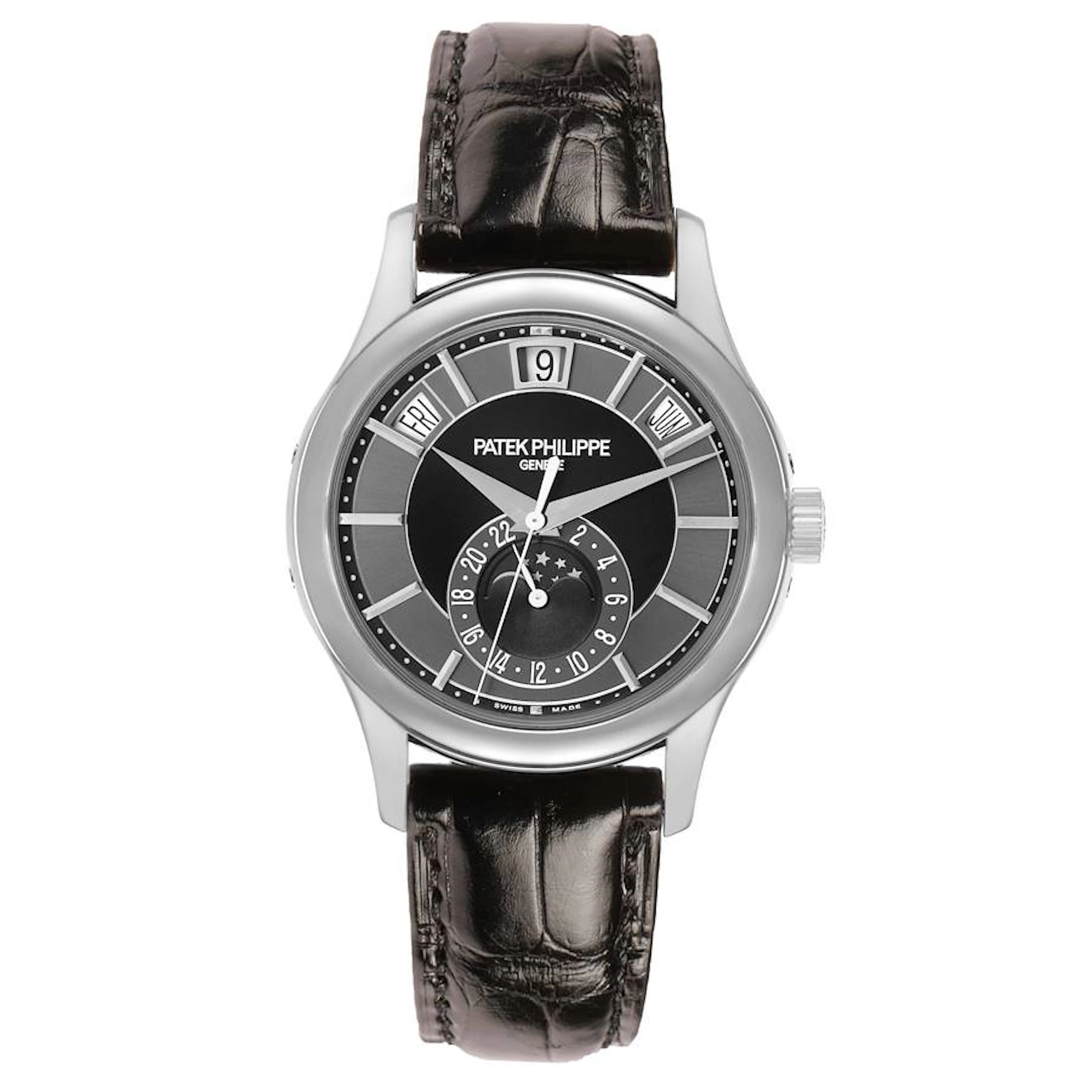 Complications (Reference 5205G-010). A 40mm white gold automatic wristwatch