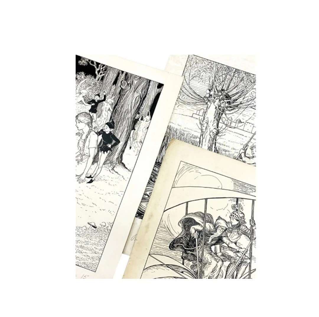 Collection Of Fairy Tale Manuscripts and Illustrations