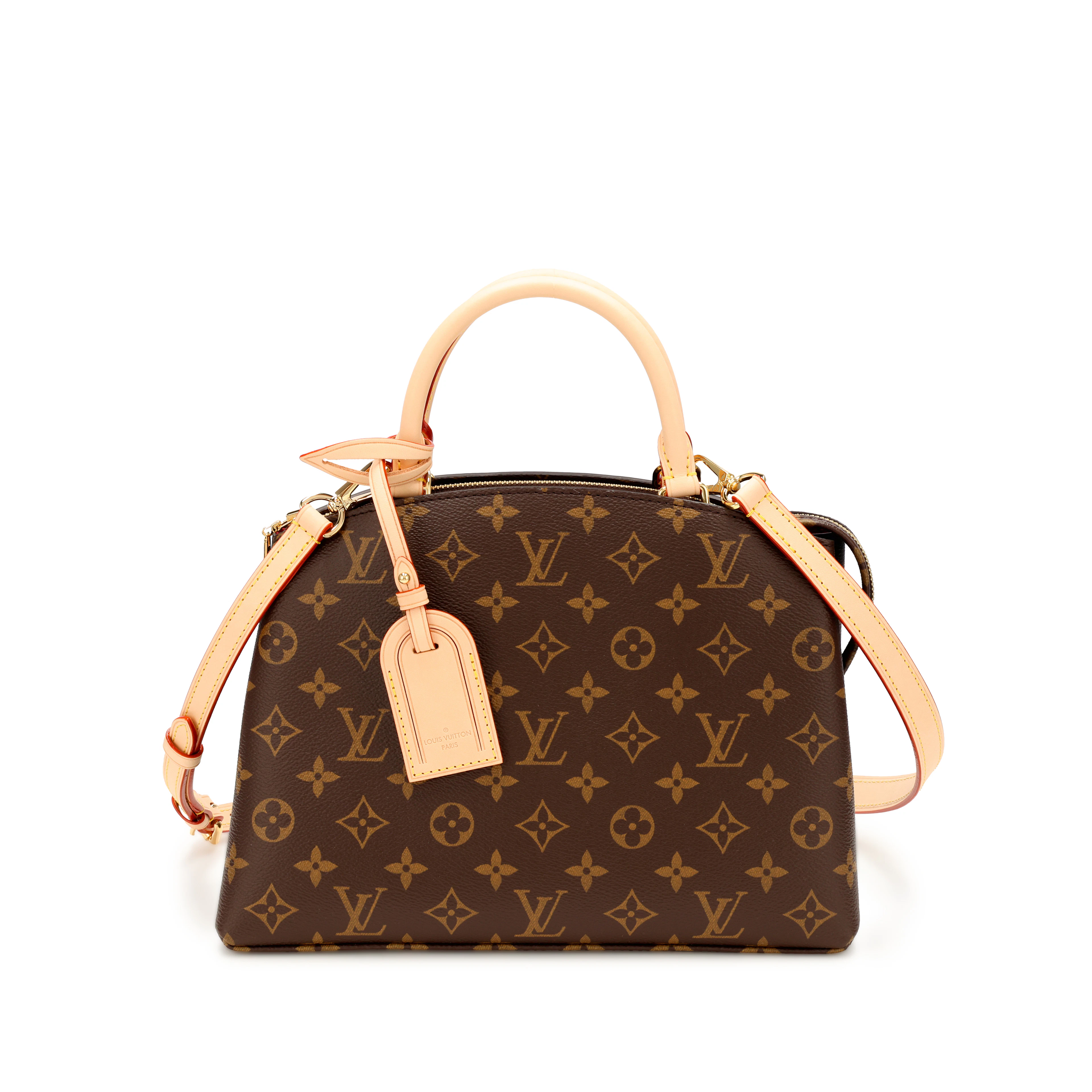 Ebene Monogram Coated Canvas Petit Palais Gold Hardware, 2021-2022