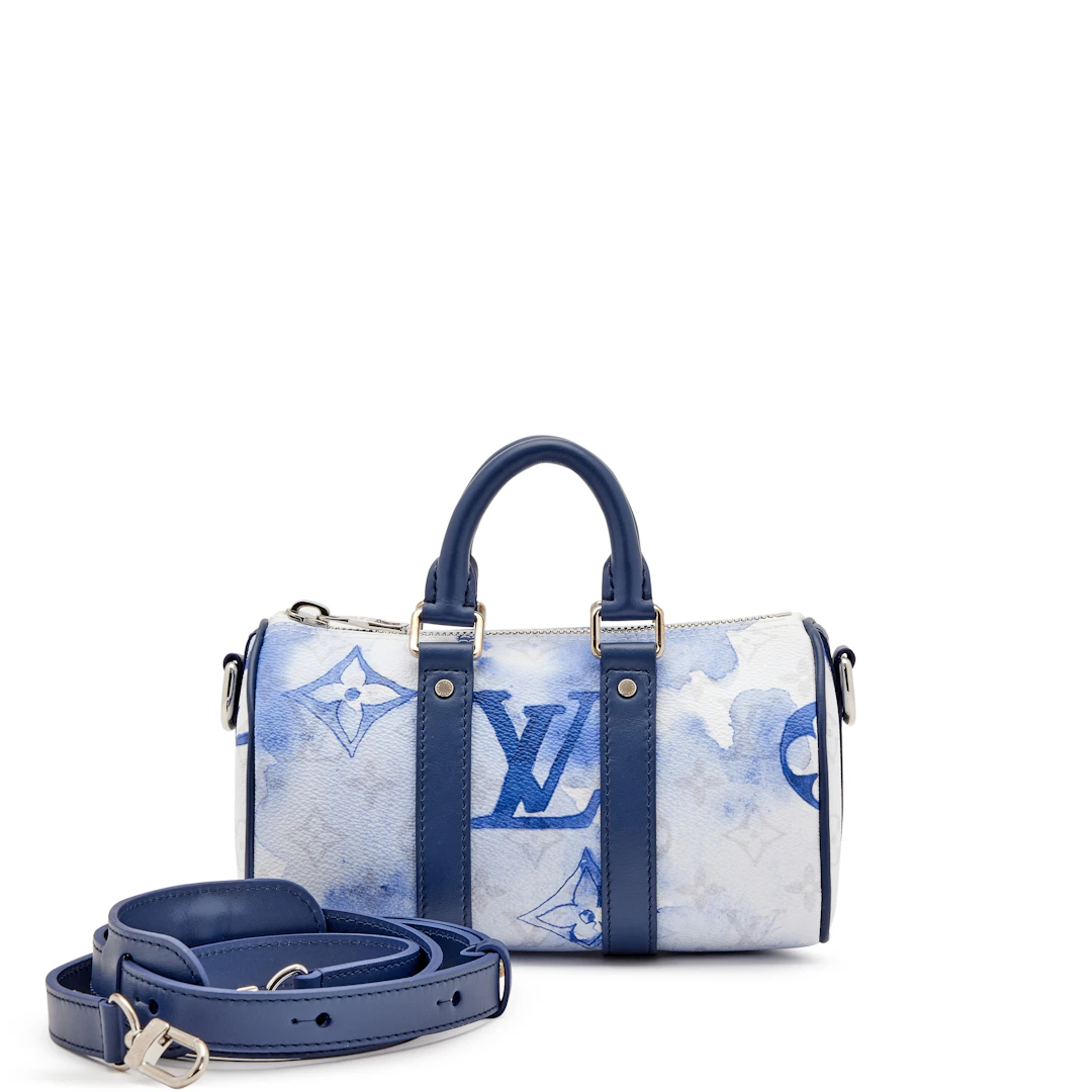Monogram Watercolor Keepall XS Water Silver Hardware, 2021