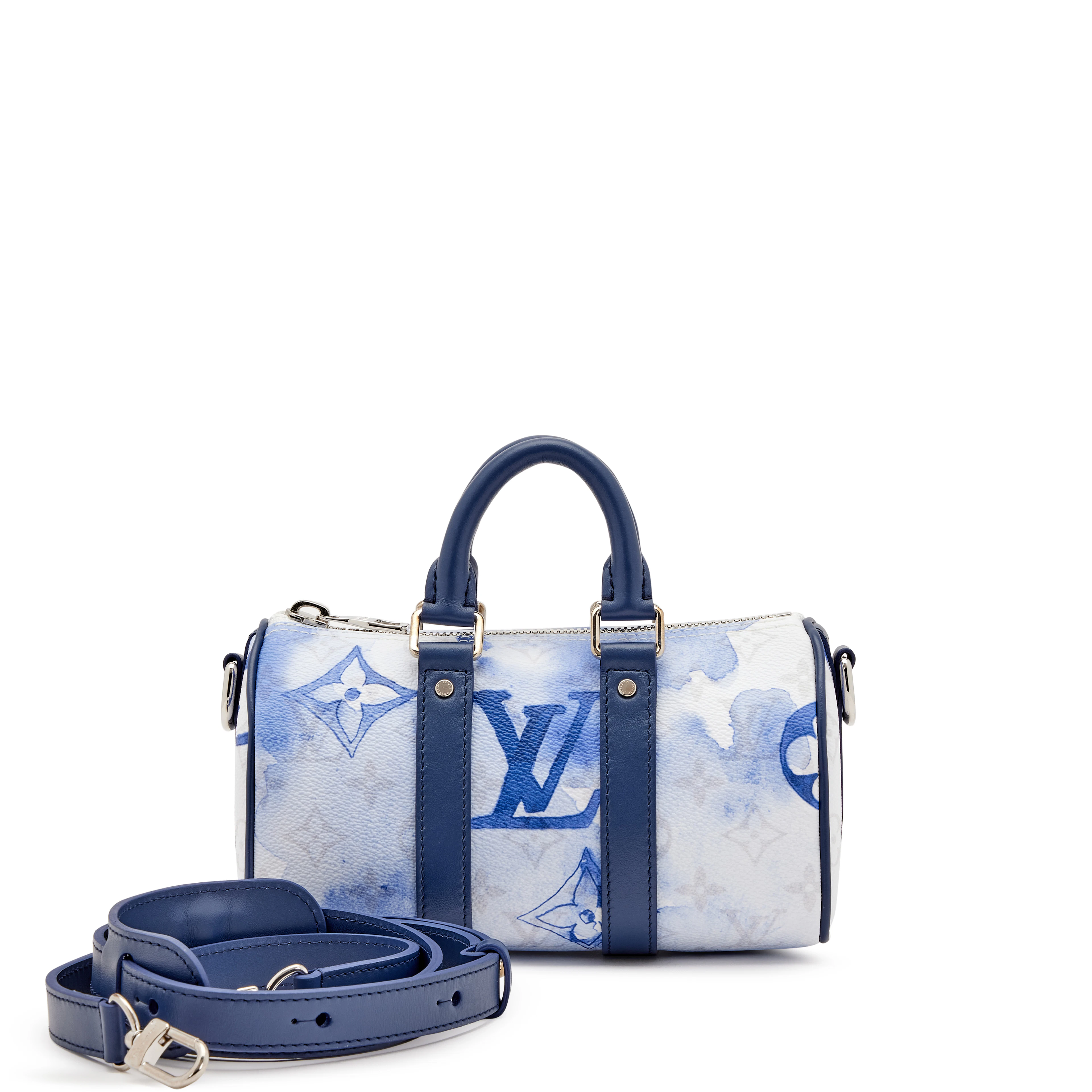 Monogram Watercolor Keepall XS Water Silver Hardware, 2021