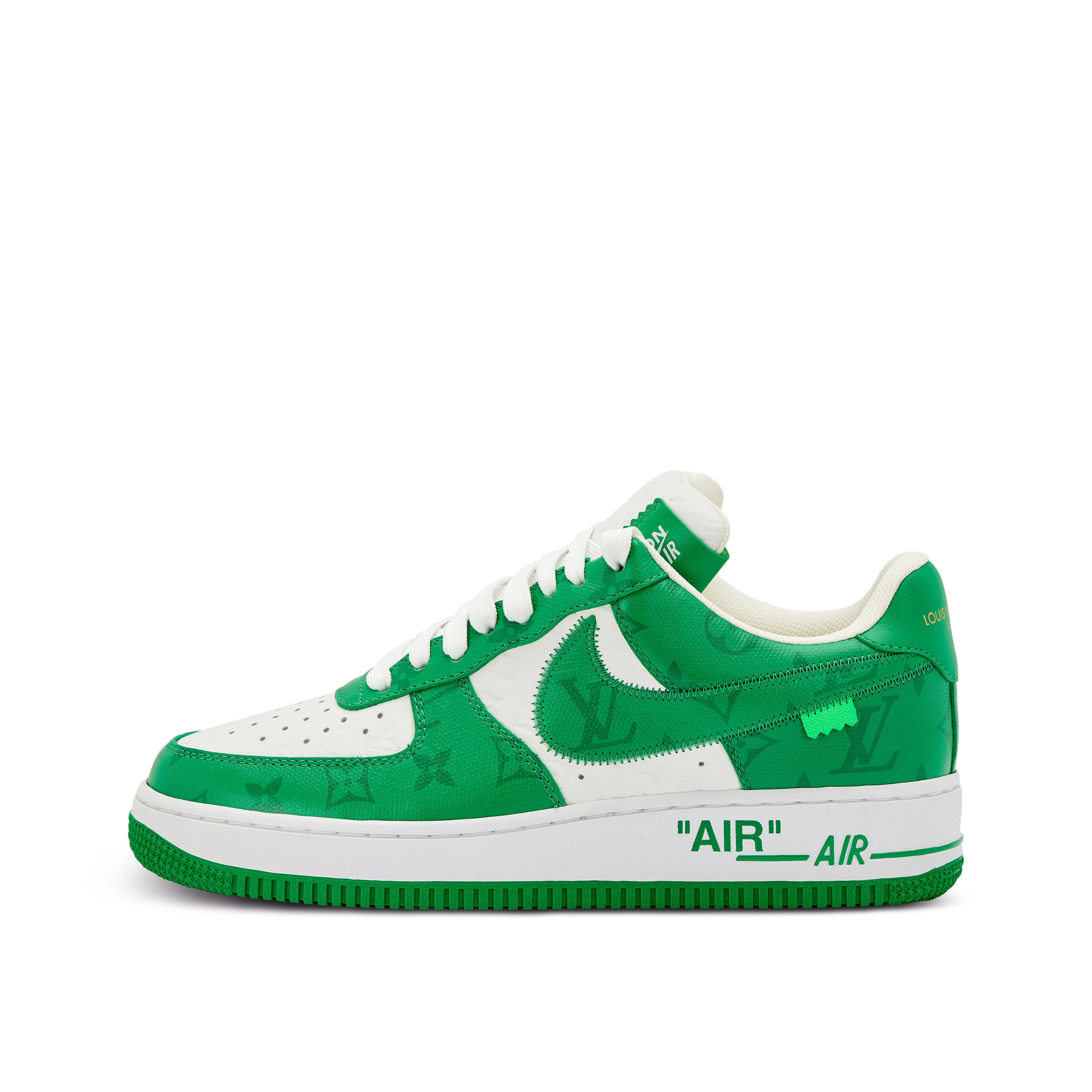 Louis Vuitton x Nike Air Force 1 Green | Size 7.5